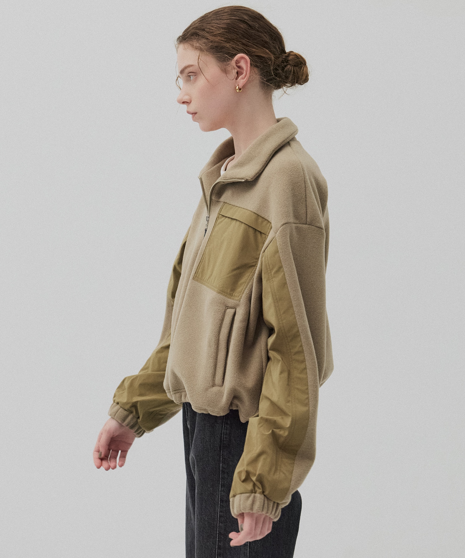 コンビハーフジッププルオーバー