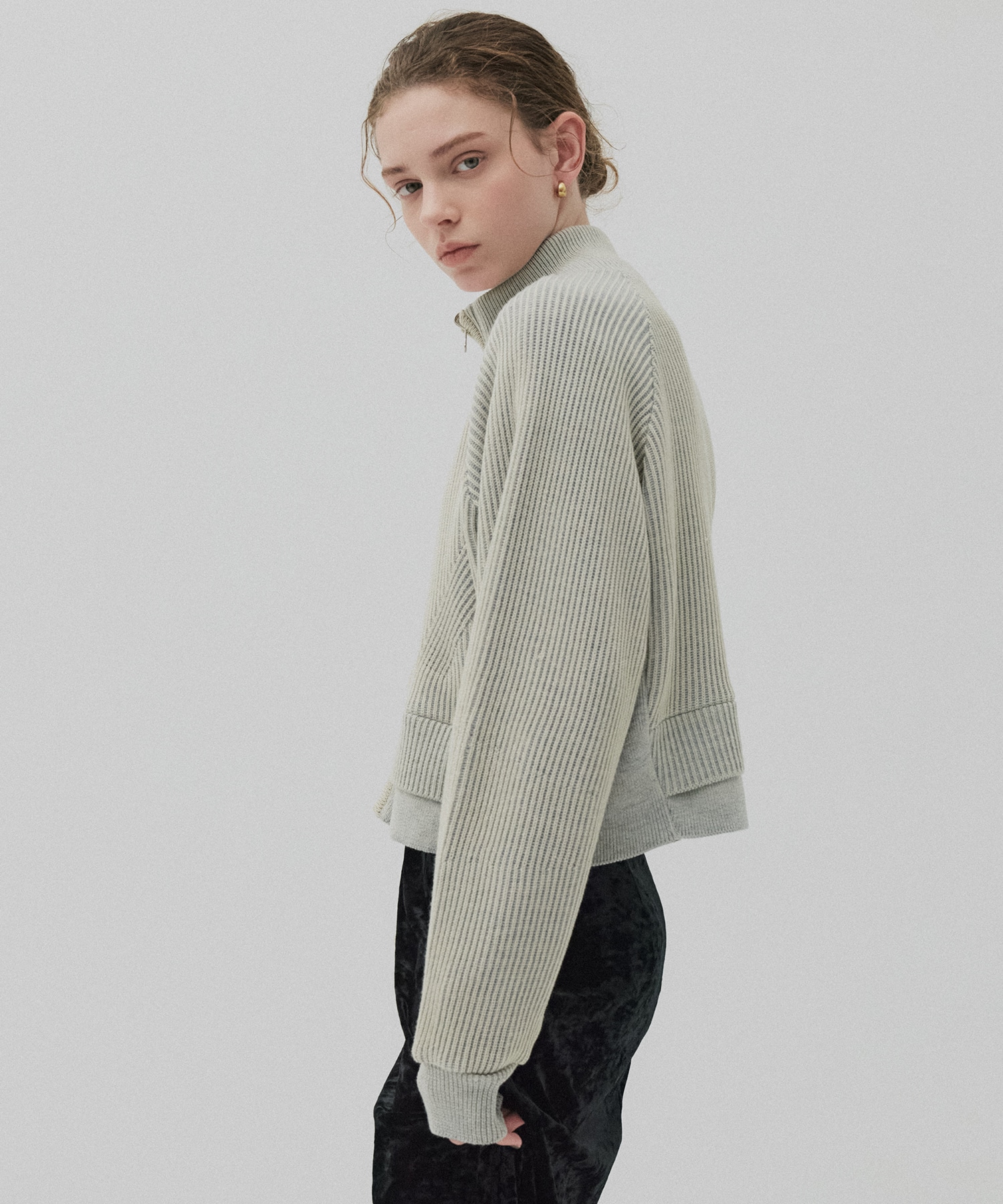 ダブルリブリバードライバーズニット