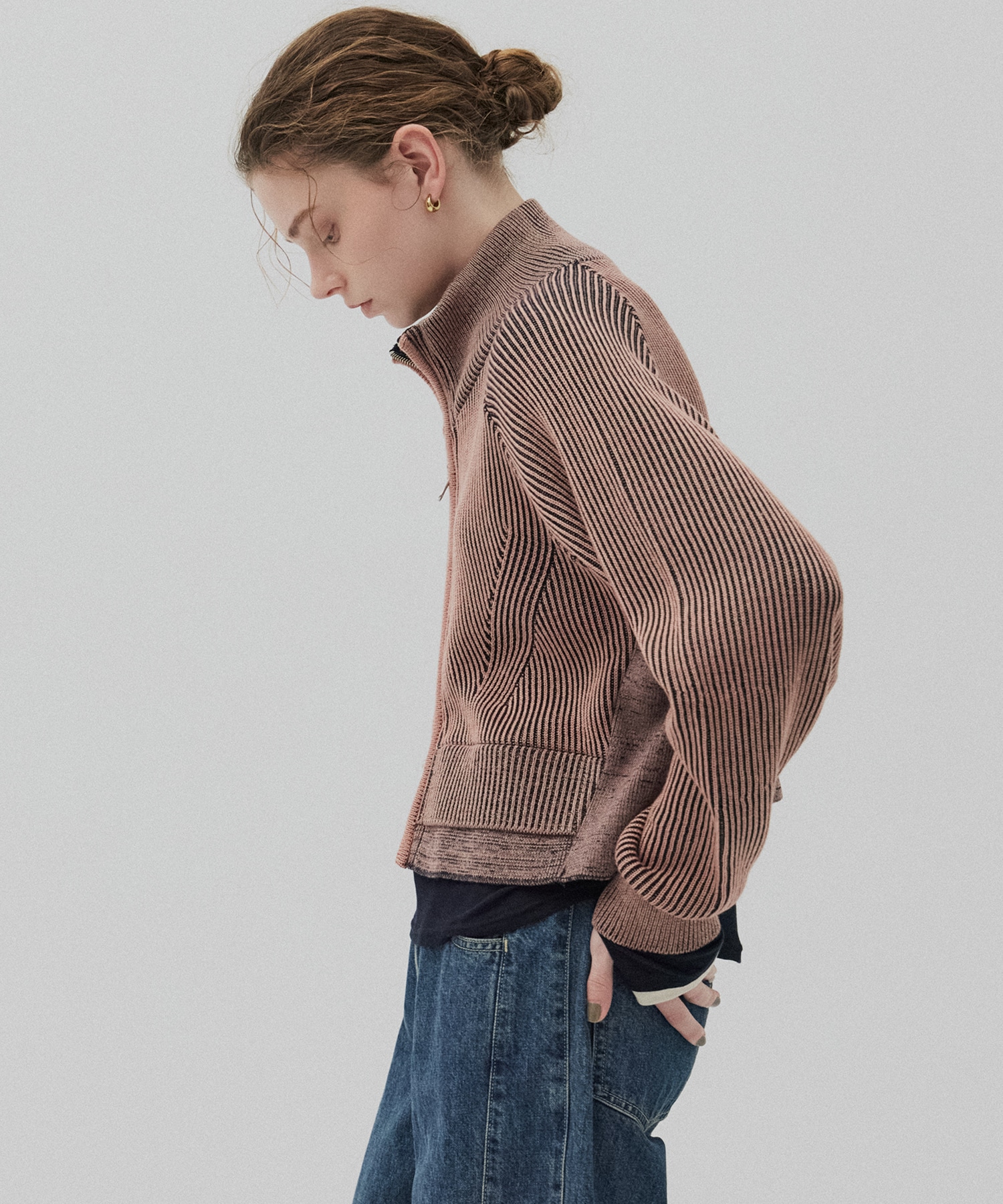 ダブルリブリバードライバーズニット