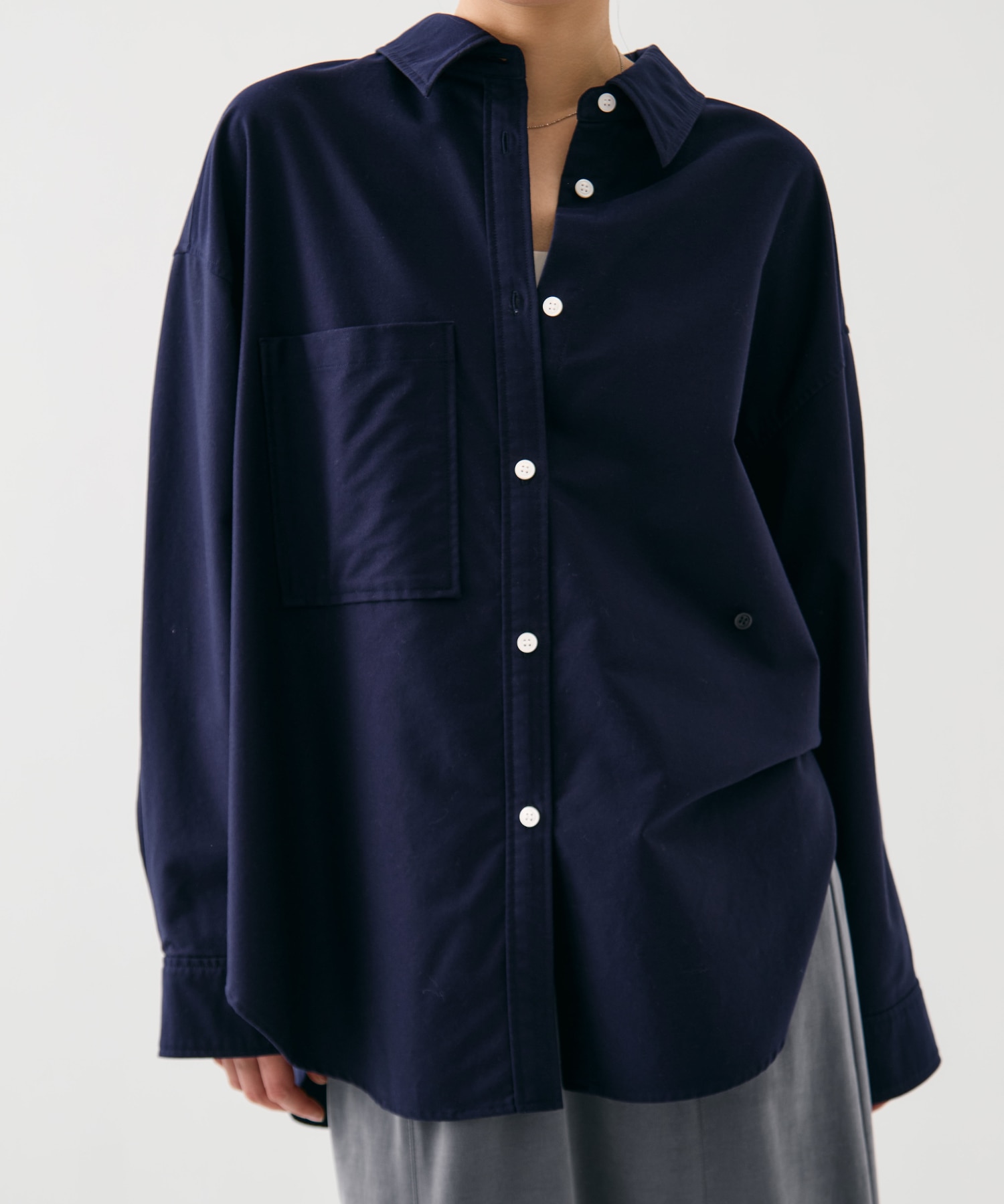 ウォッシュドオックスシャツ