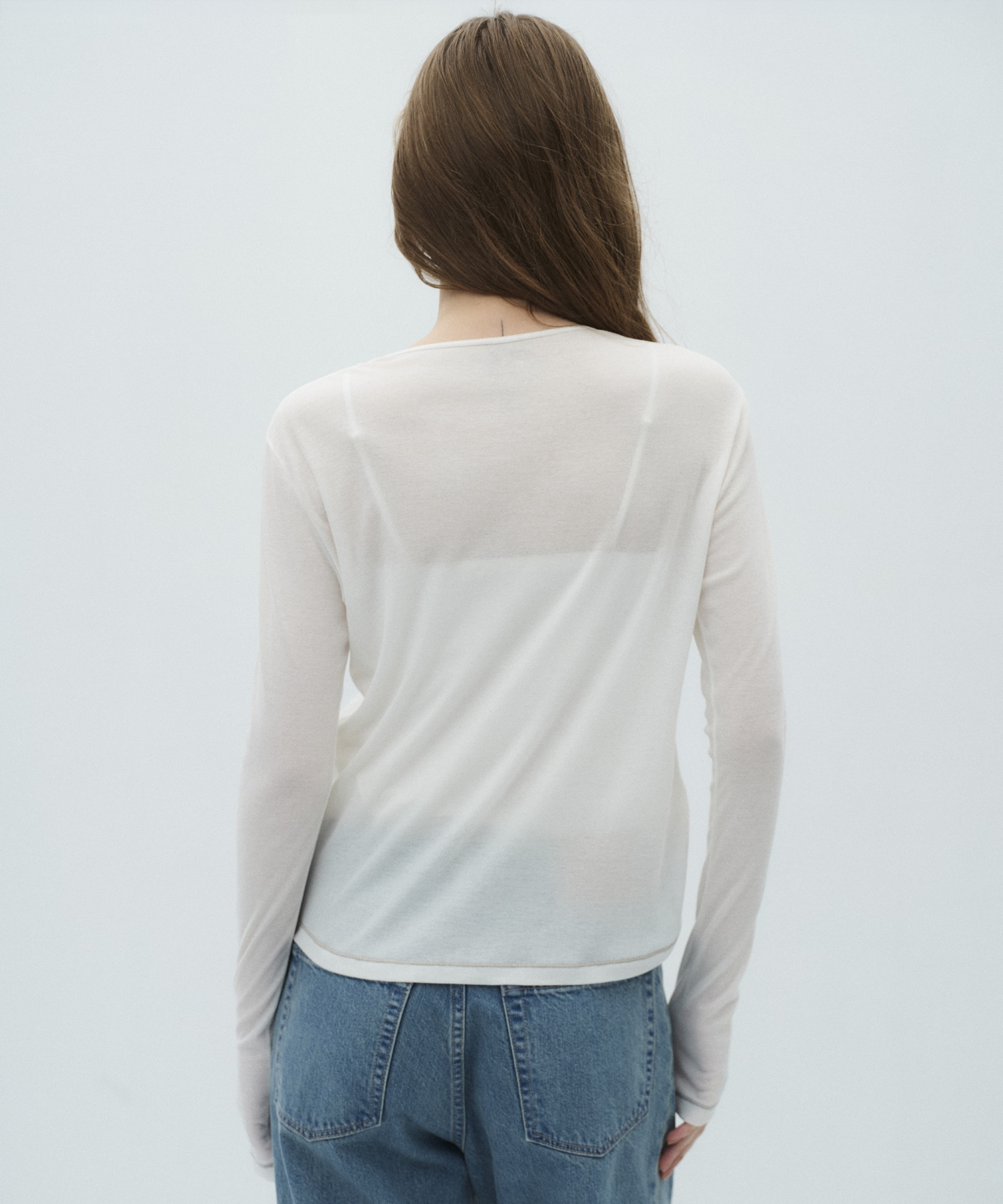 ミニマルコットンシアーTOP