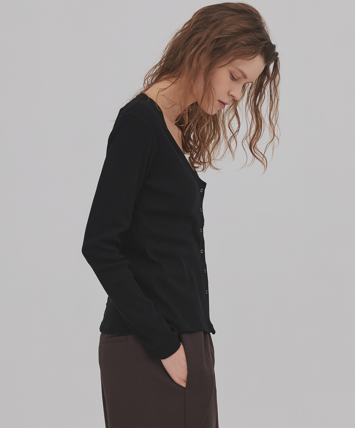 リングドットVネックトップス