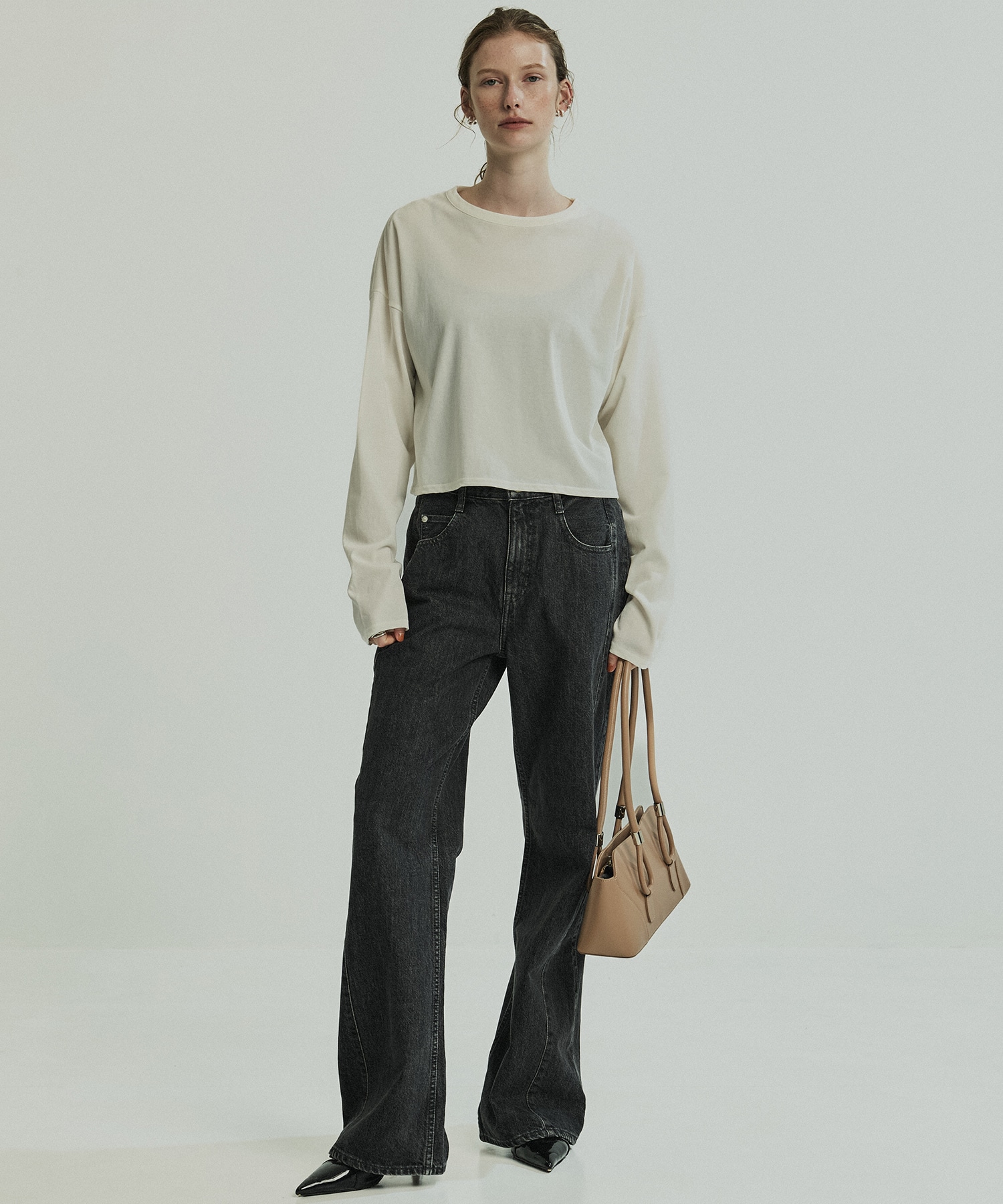 クロップドロンTEE