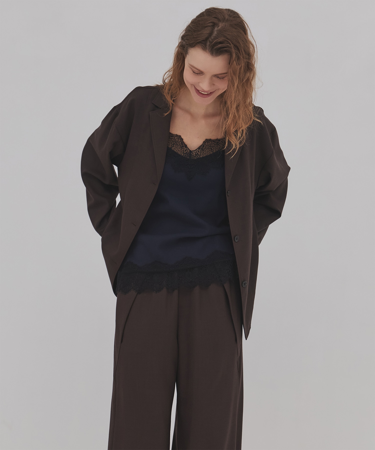 ウールジョーゼットジャケット