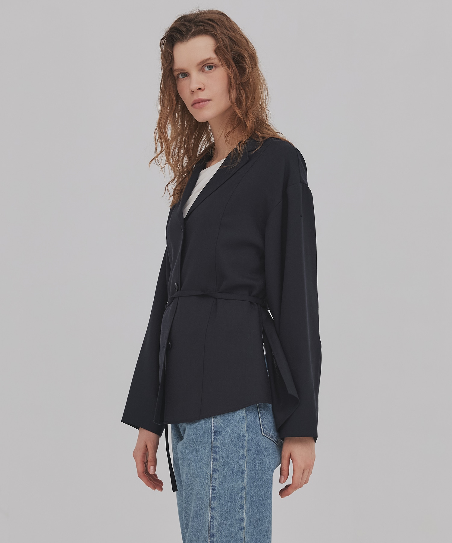 ウールジョーゼットジャケット