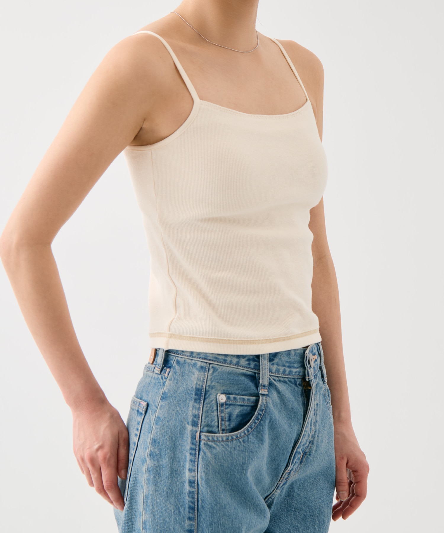 コットンリブカップインキャミ