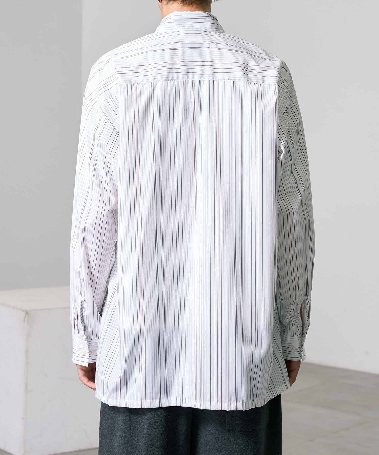 スーピマコットンストライプシャツ