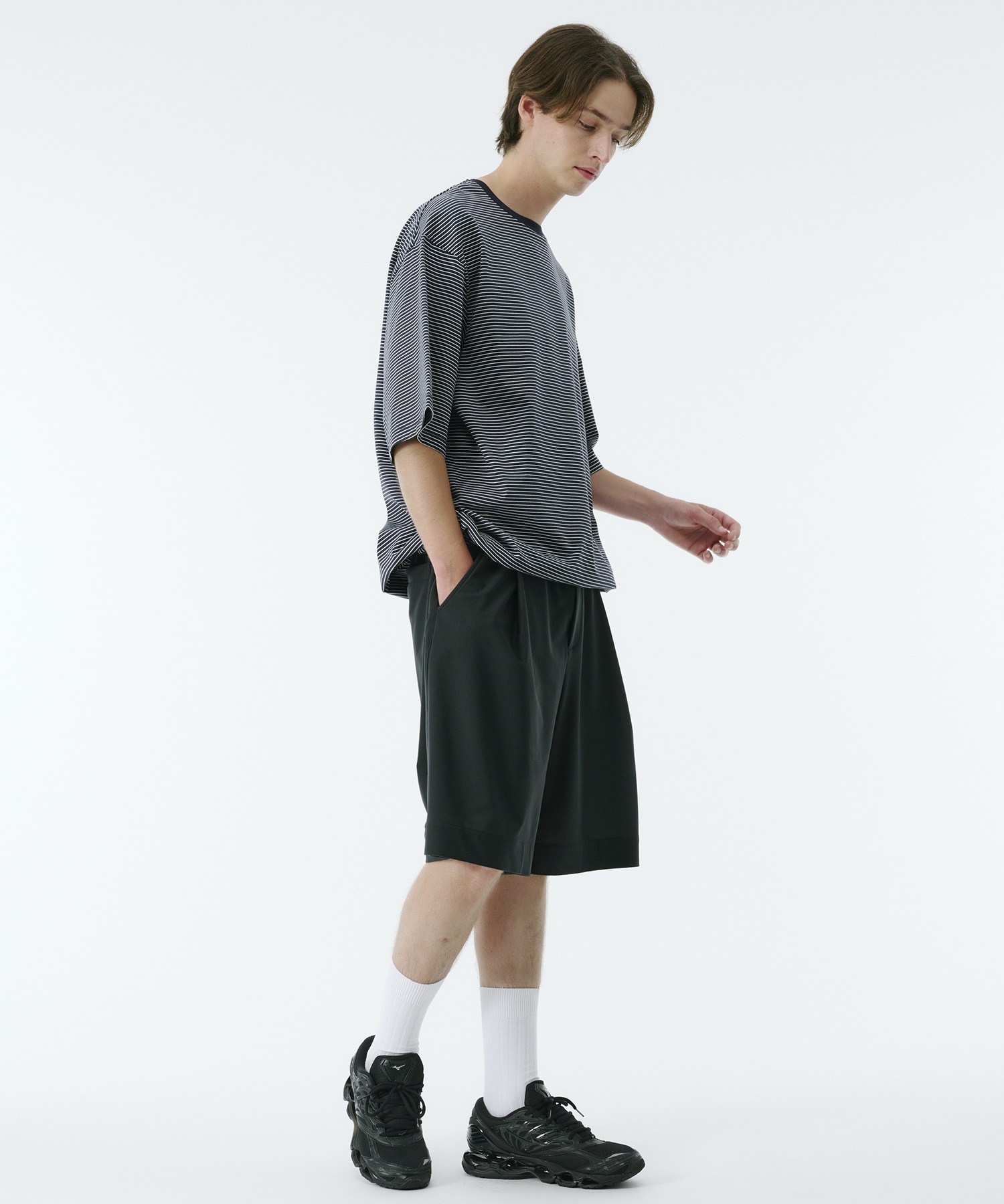 ビューティーコットンコードボーダーTEE