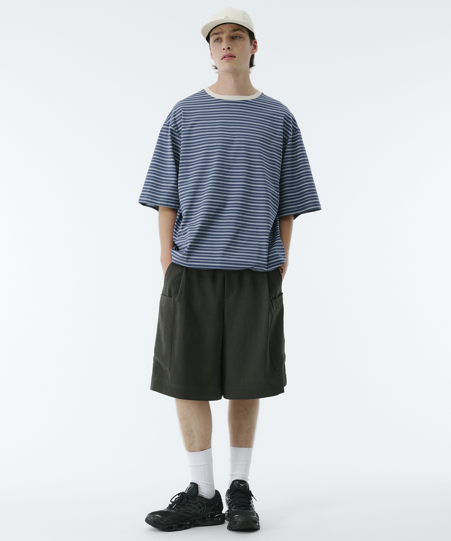 ビューティーコットンコードボーダーTEE