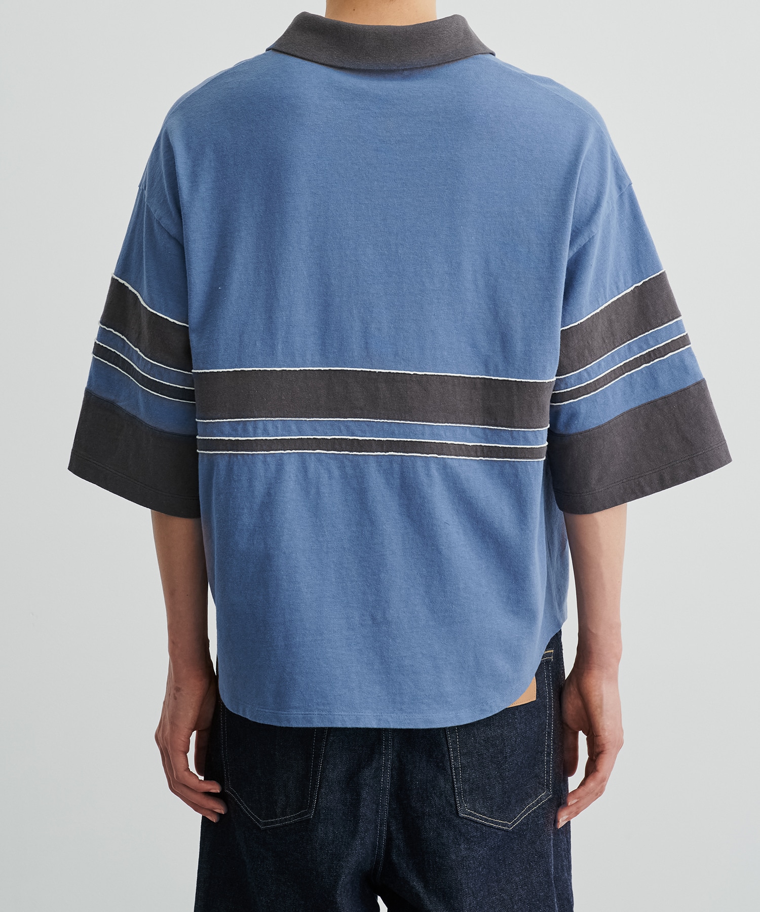 リラックスボーダーポロTEE