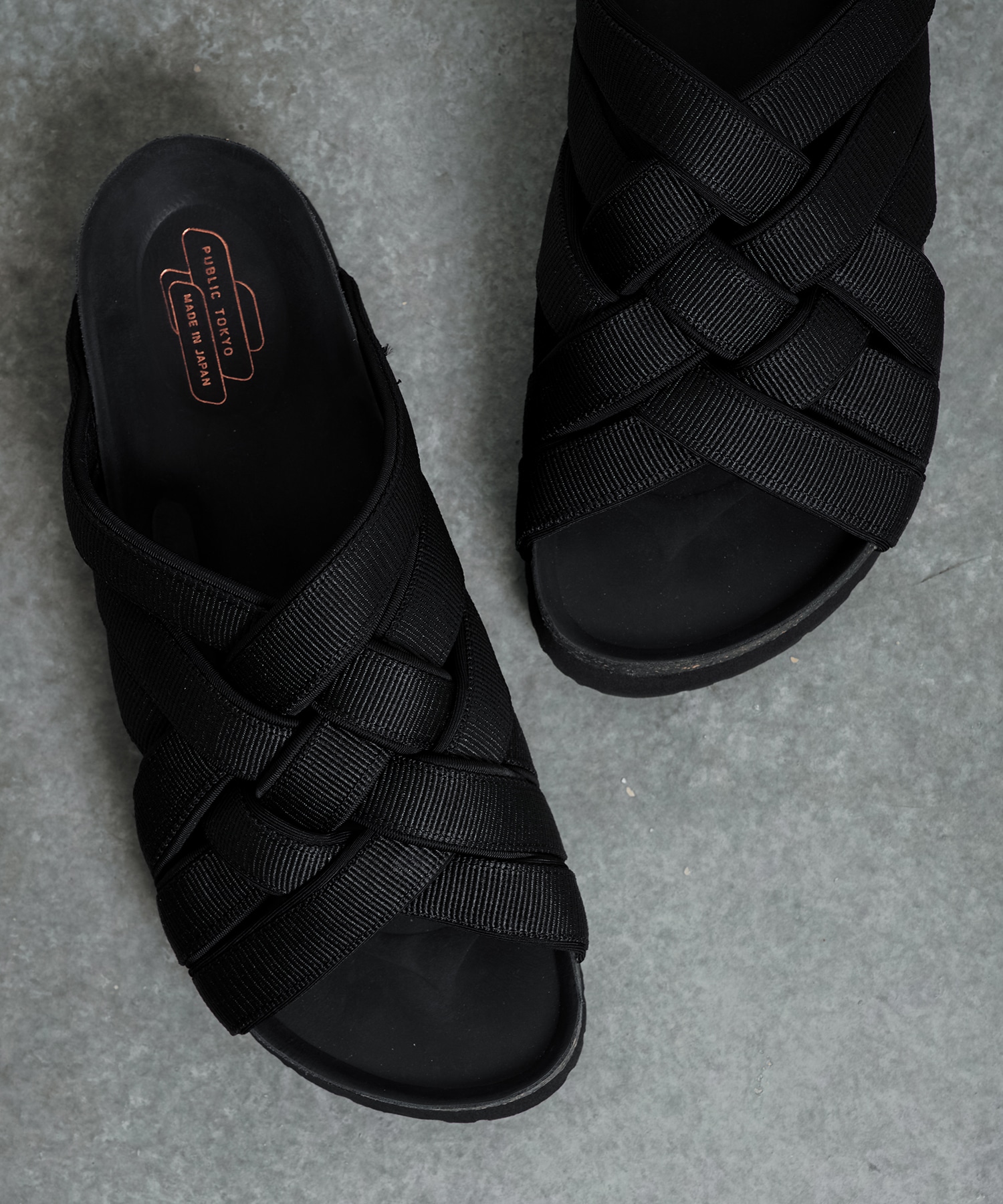 メッシュコルクベッドサンダル