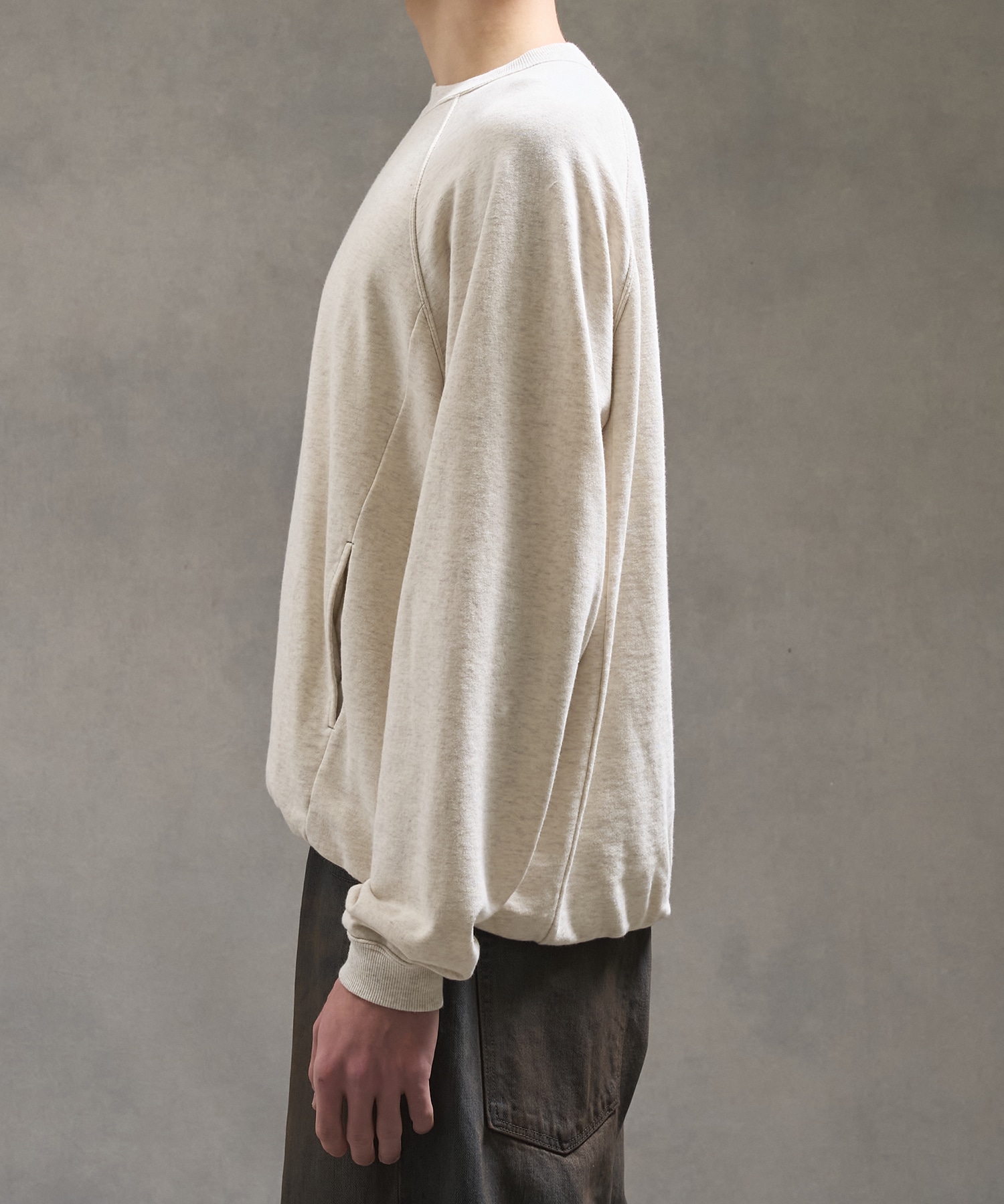 PUBLIC SWEATノンリブソフトスウェット