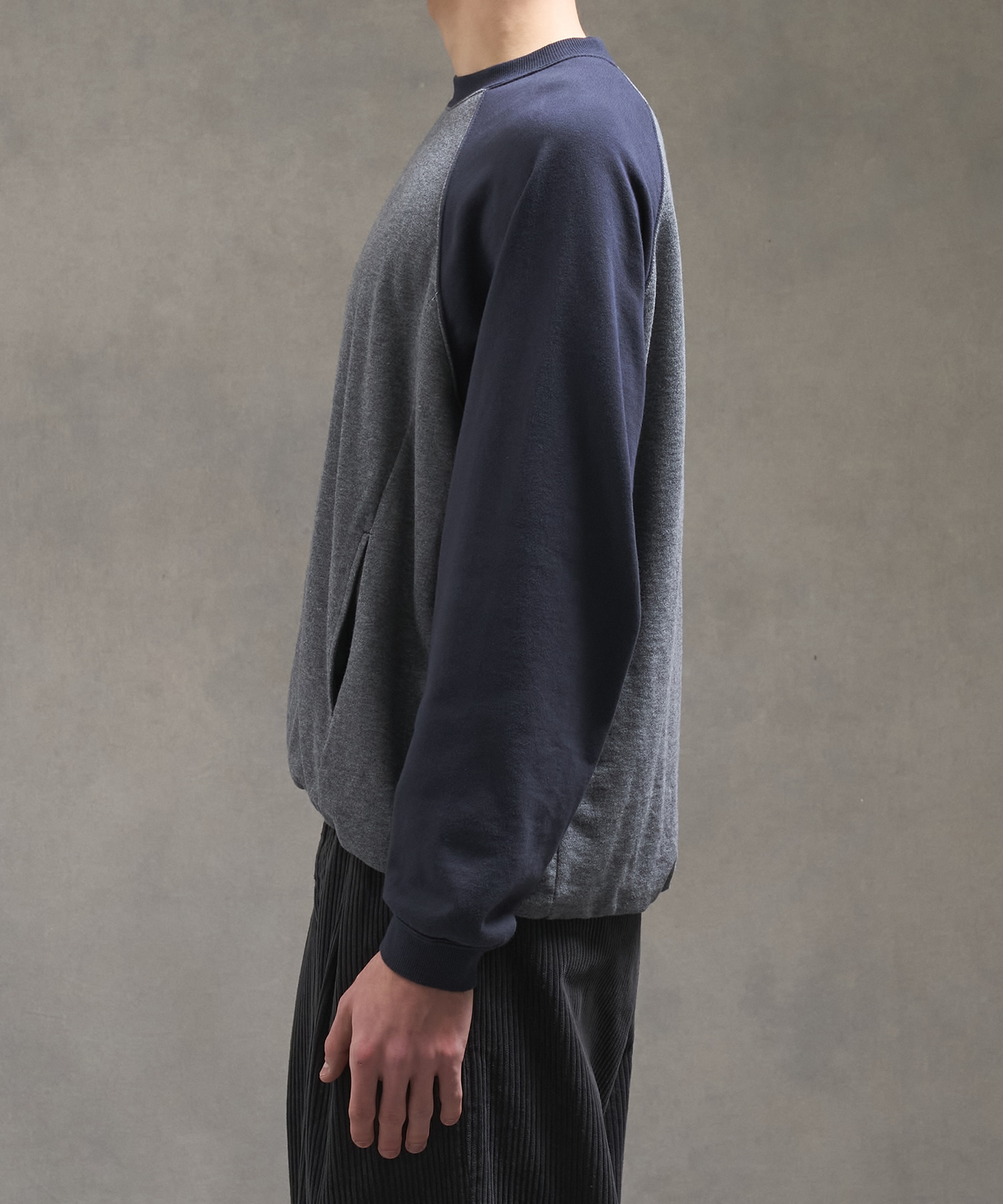 PUBLIC SWEATノンリブソフトスウェット