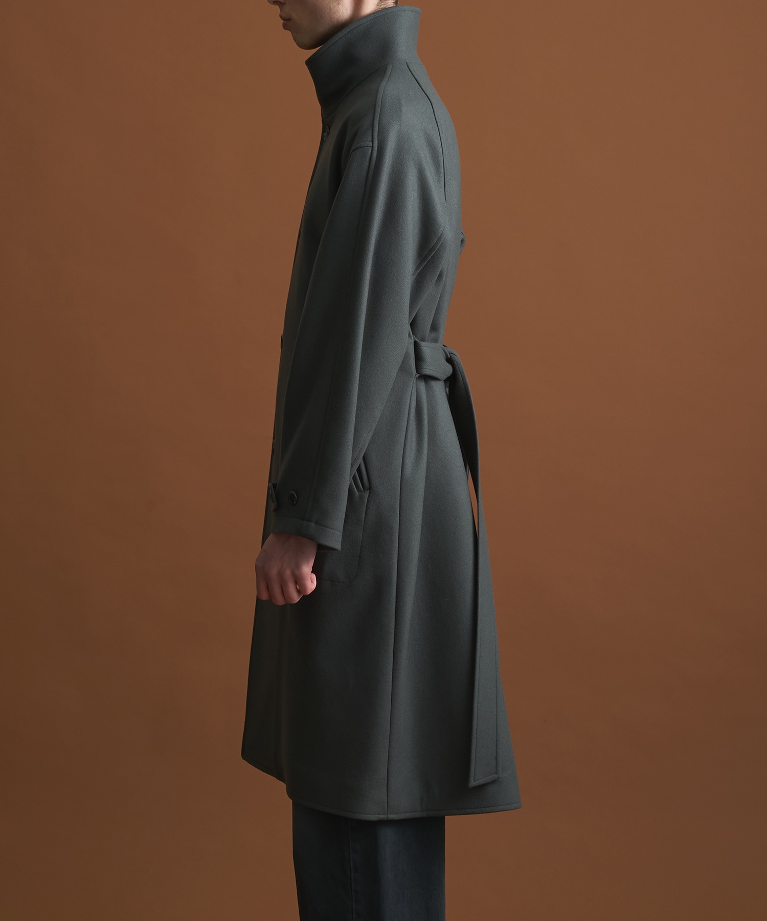 Super140sメルトンオーバーサイズスタンド