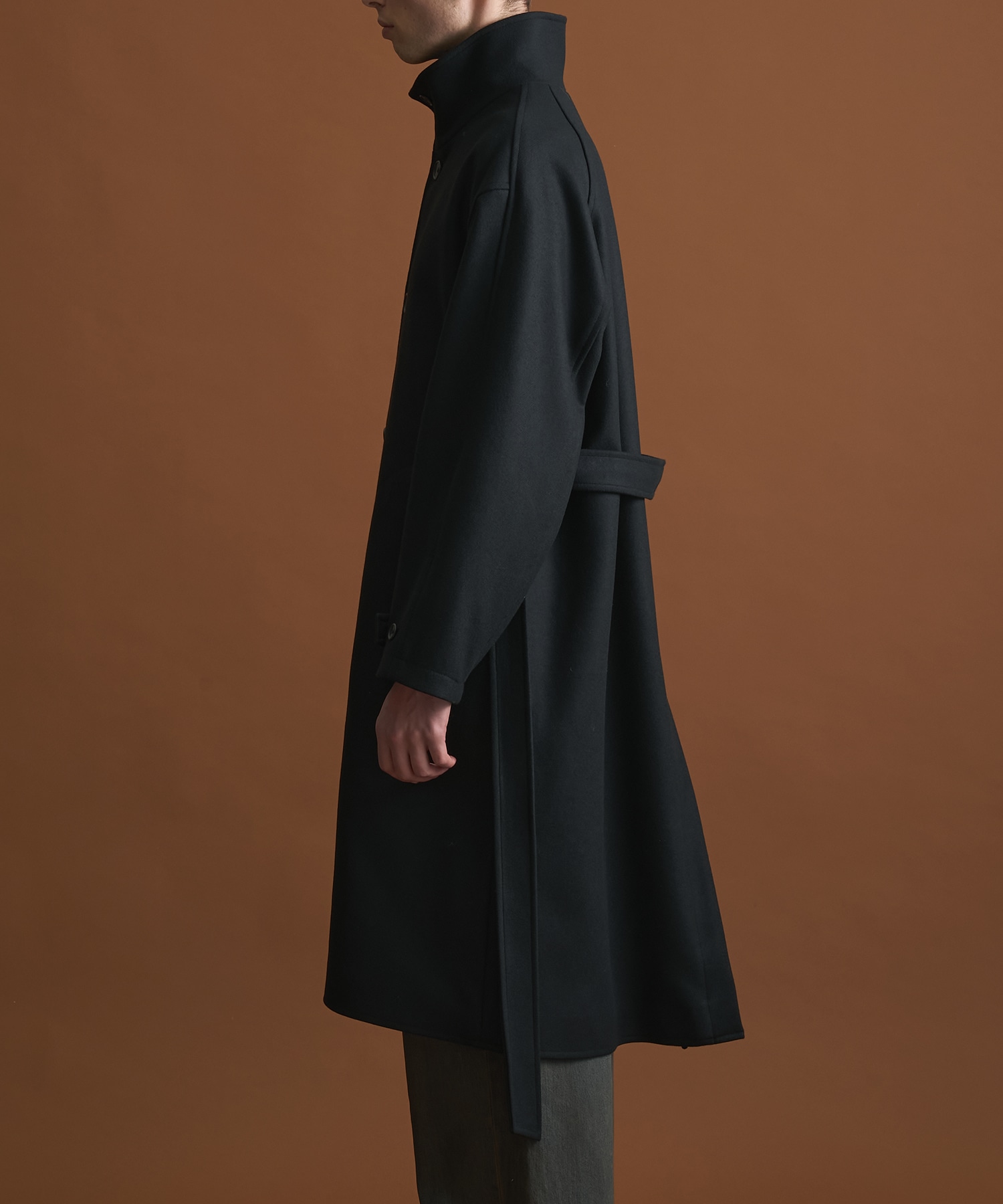 Super140sメルトンオーバーサイズスタンド