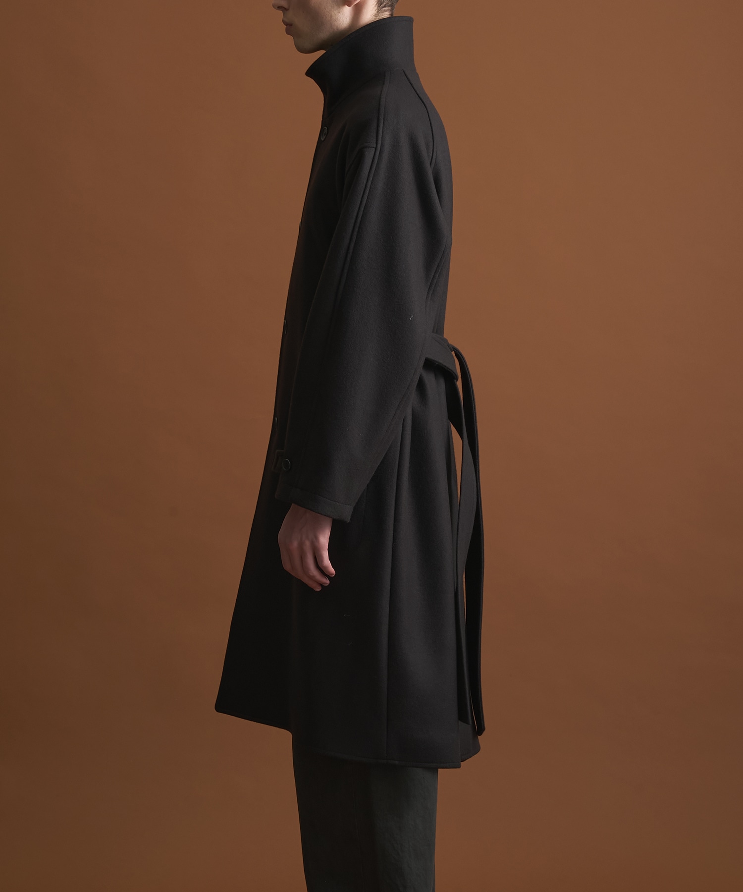 Super140sメルトンオーバーサイズスタンド