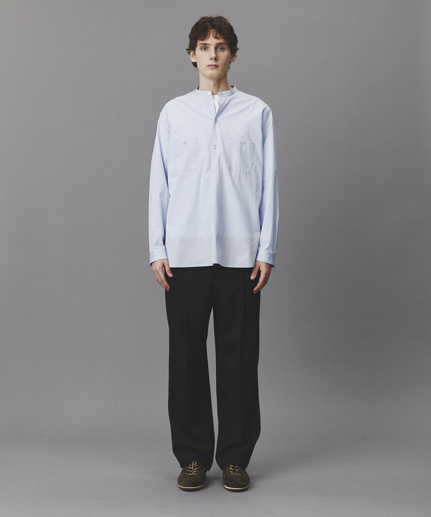 Suvin Giza Band Skipper Shirts