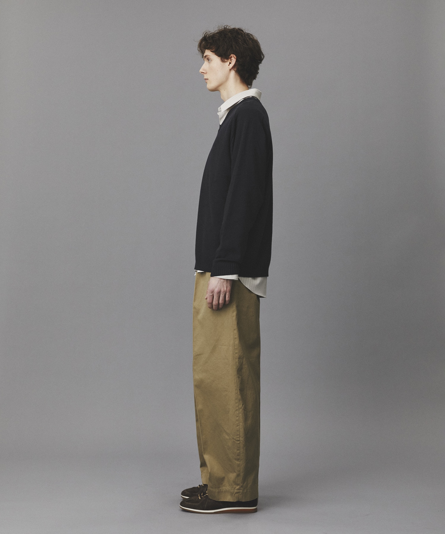 シルクブレンドVネックニット