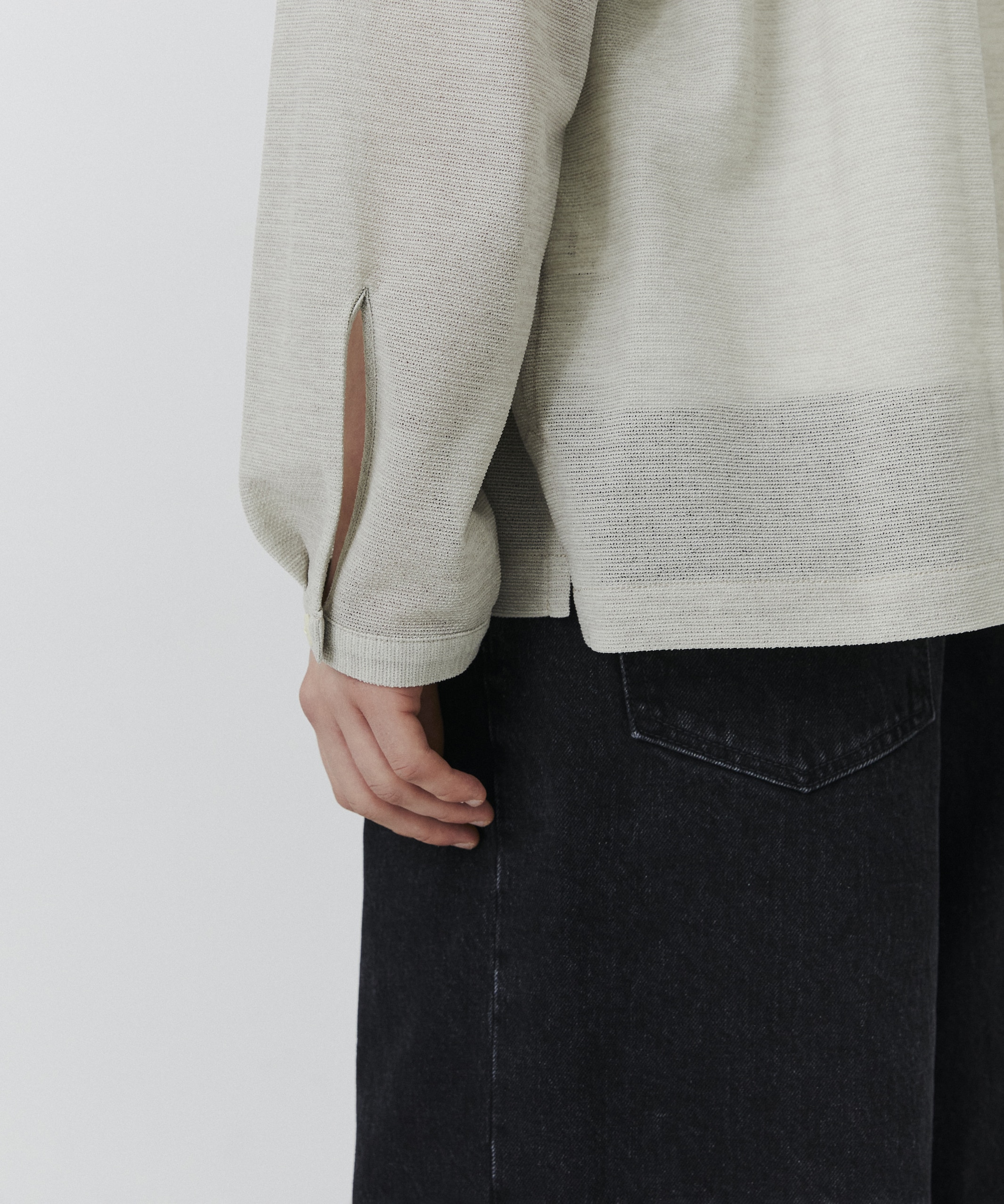 リネンライクリラックスCPOシャツ