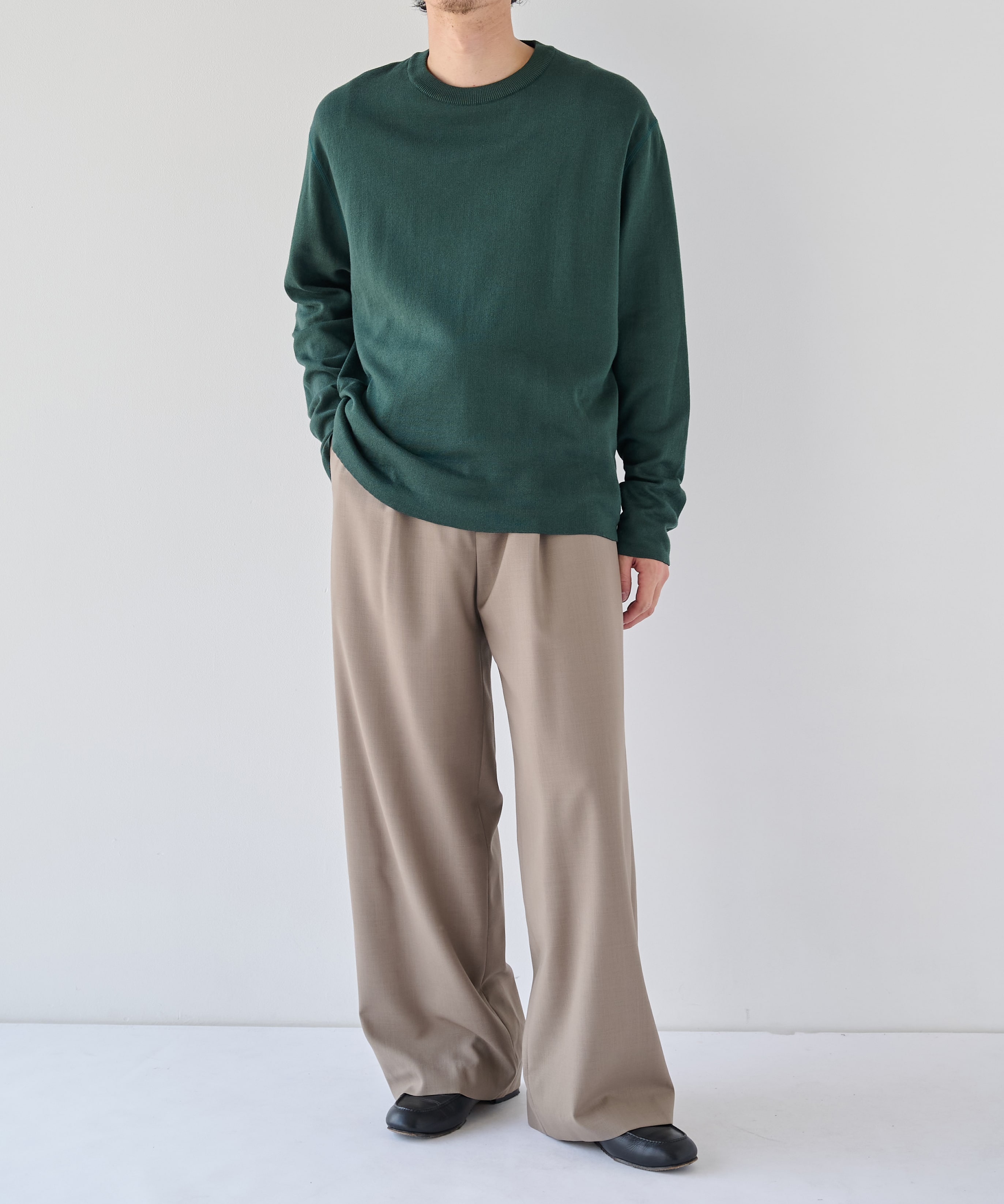 【WEB | 一部店舗限定】リバーシブルクルーネックニット