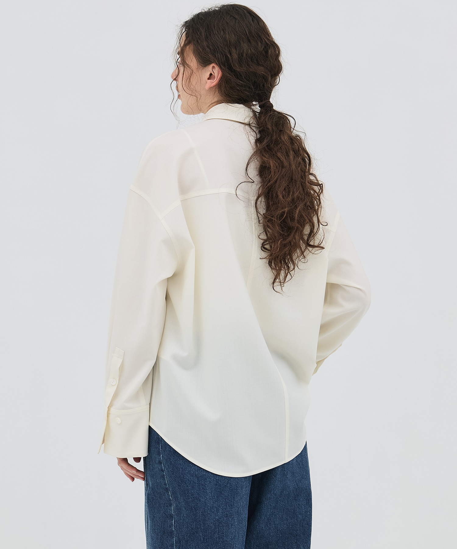 ワイドカフスボウタイシャツ