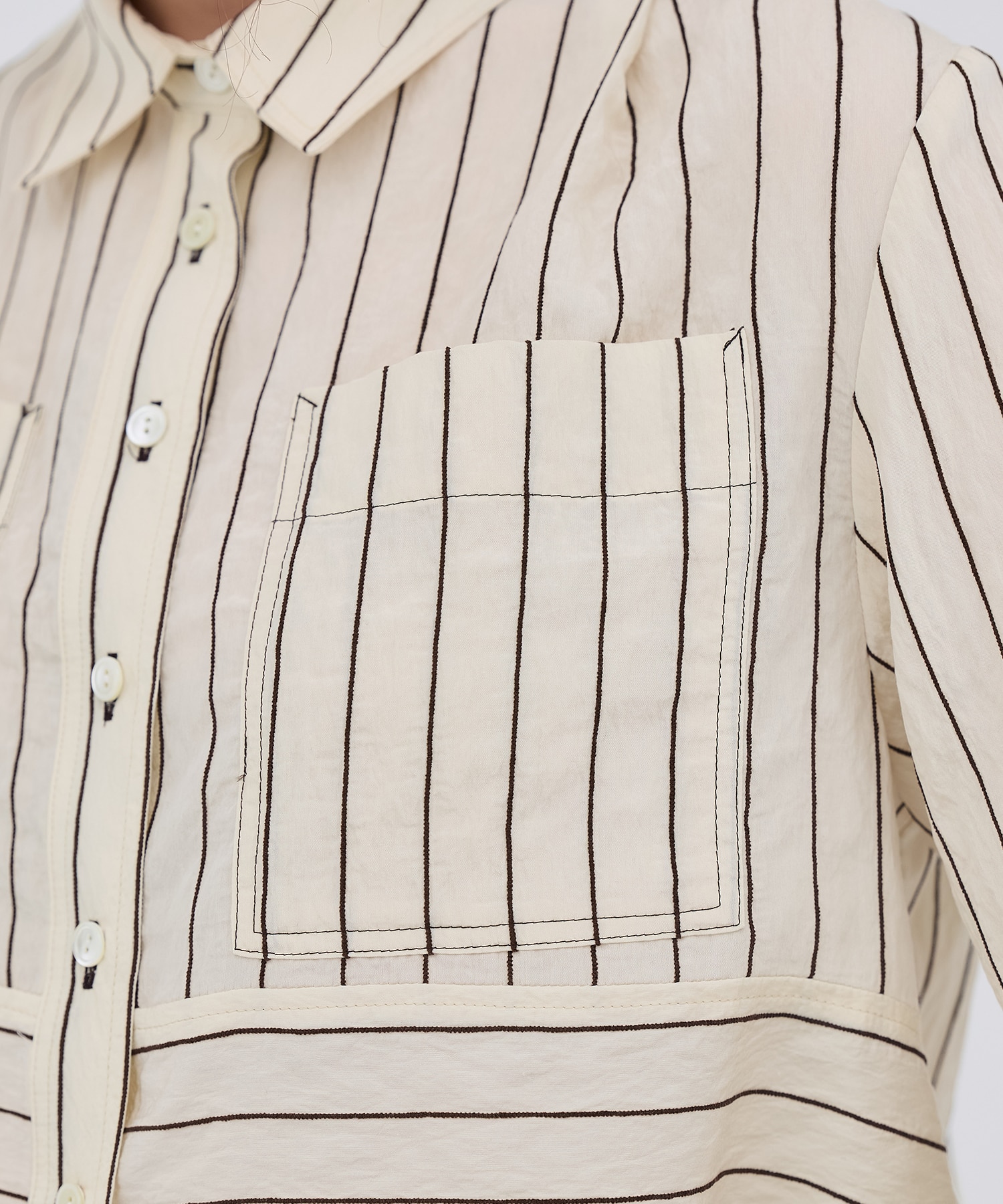 ダブルポケットレーヨンショートシャツ