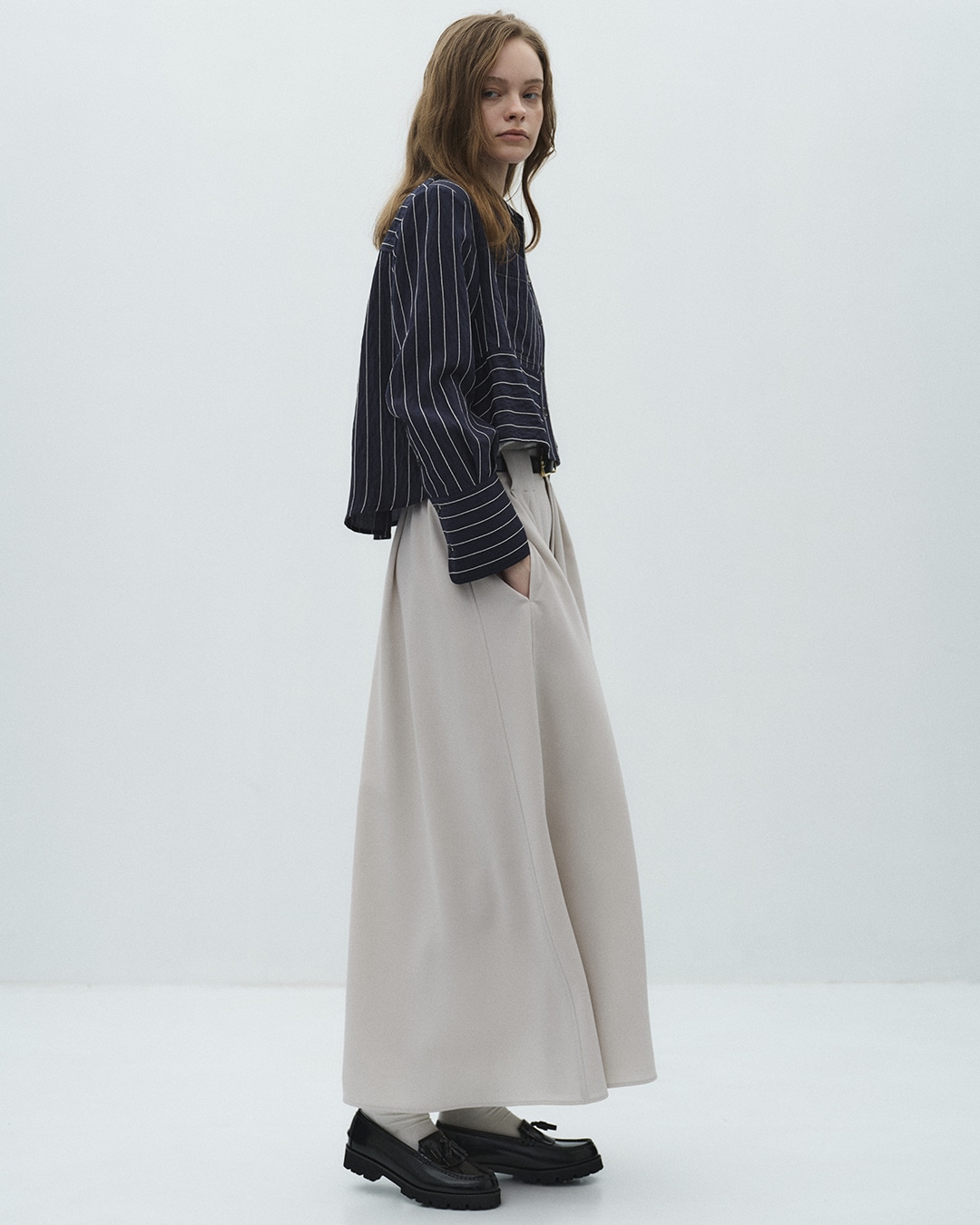 ダブルポケットレーヨンショートシャツ