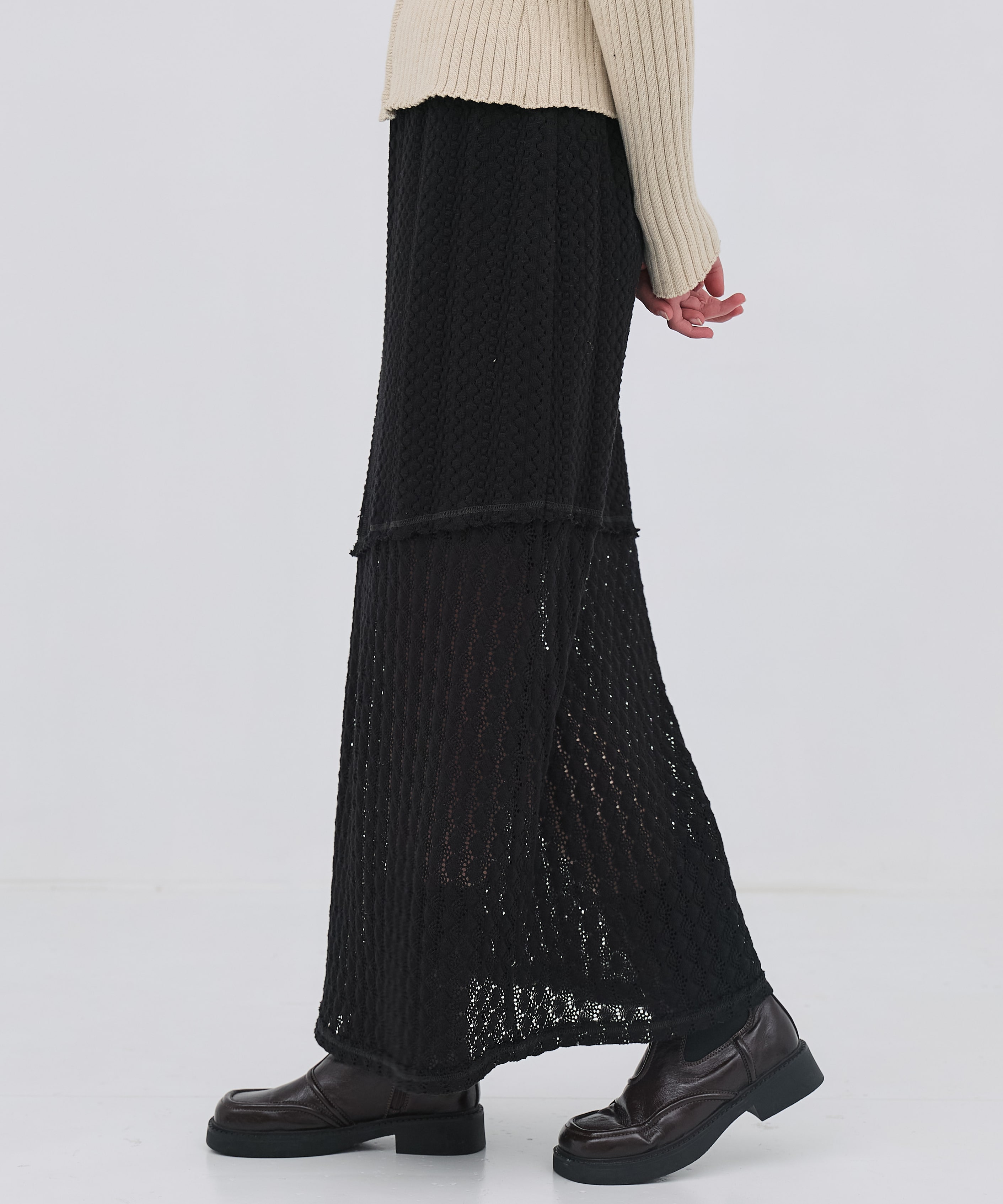 コットンレースマーメイドスカート