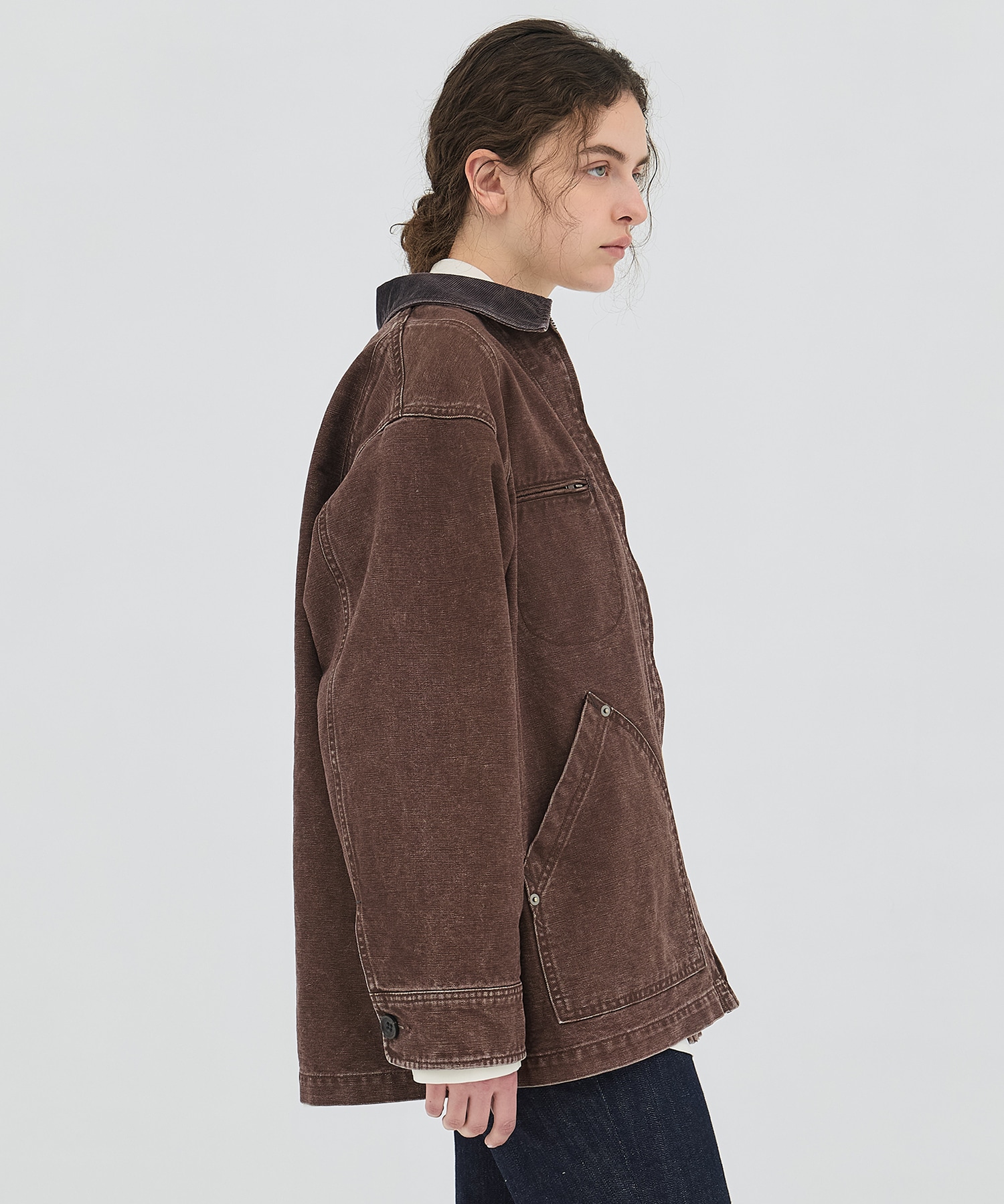 ジップカバーオールブルゾン