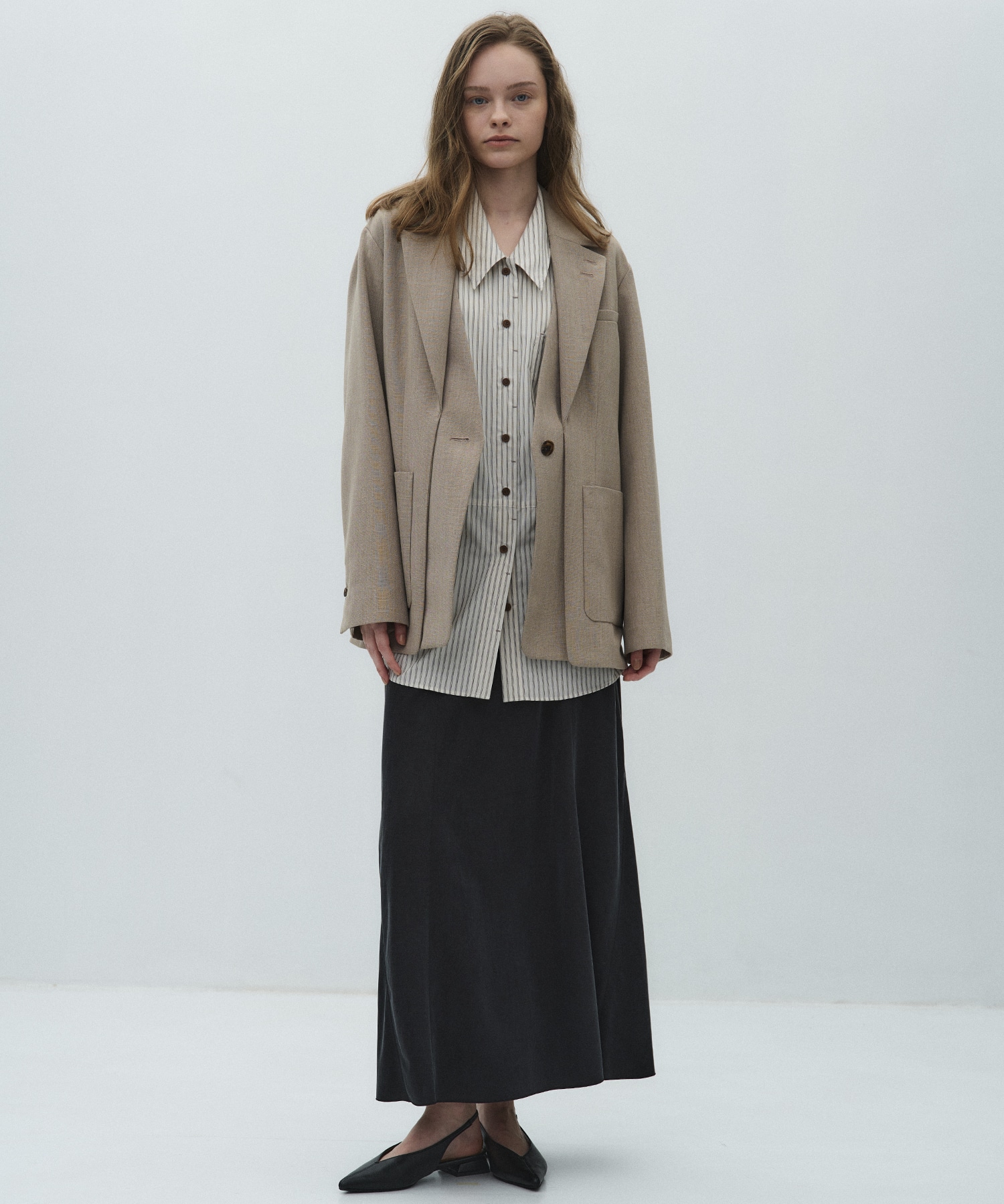 レイヤードボクシージャケット