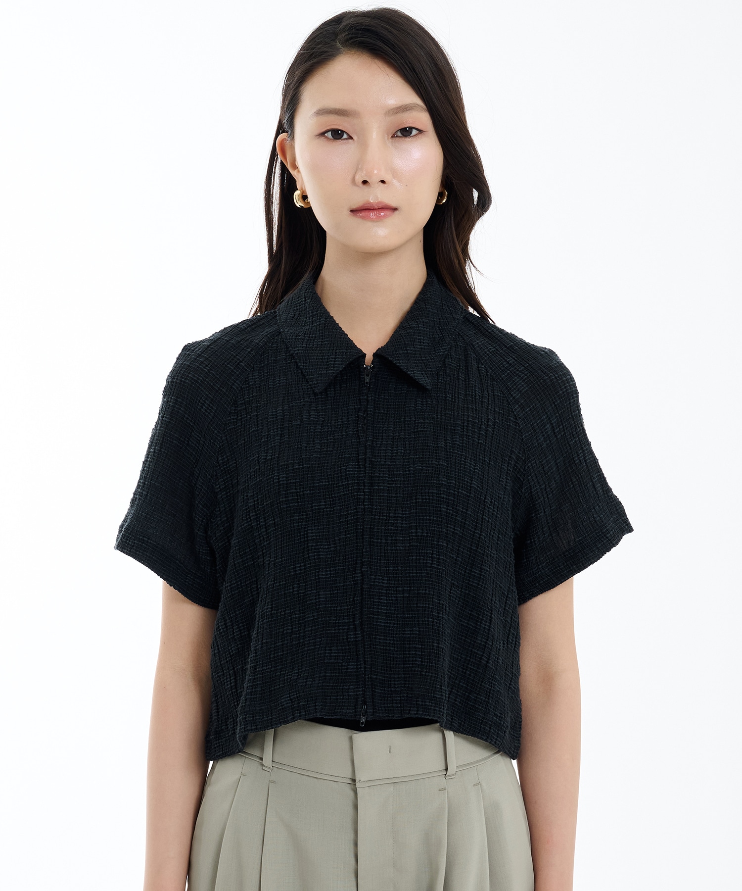 スラブリブフロントジップTOP