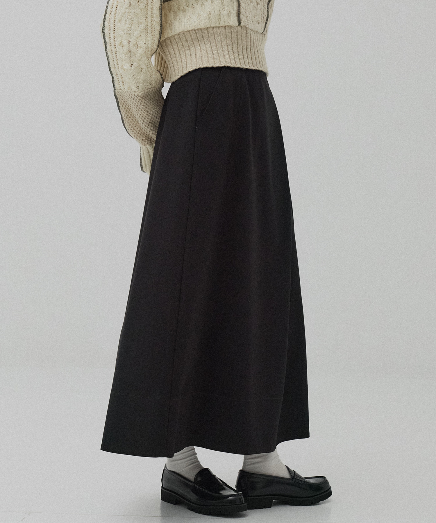 ラップフレアスカート