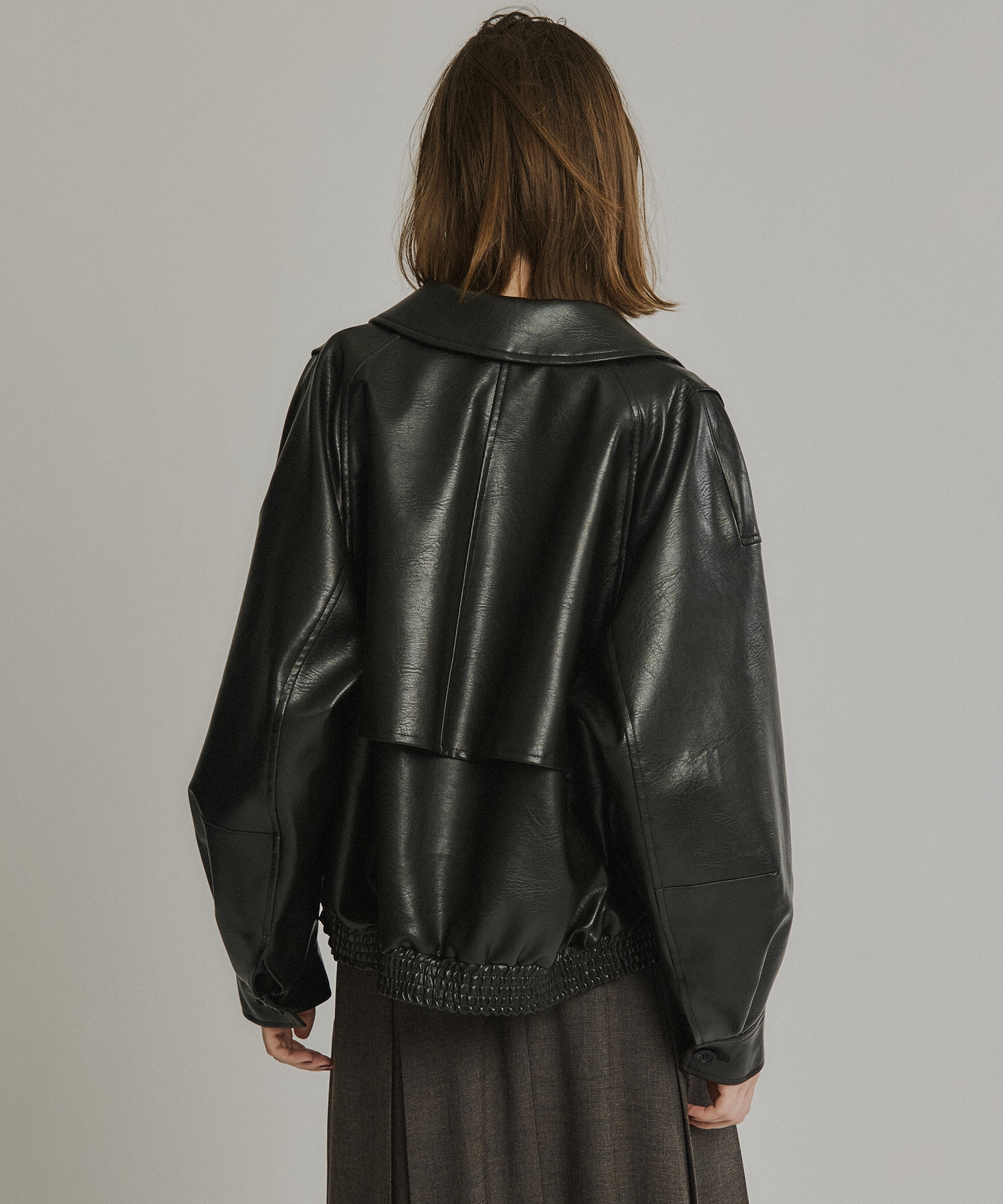 【再入荷】フローヨークレザーブルゾン