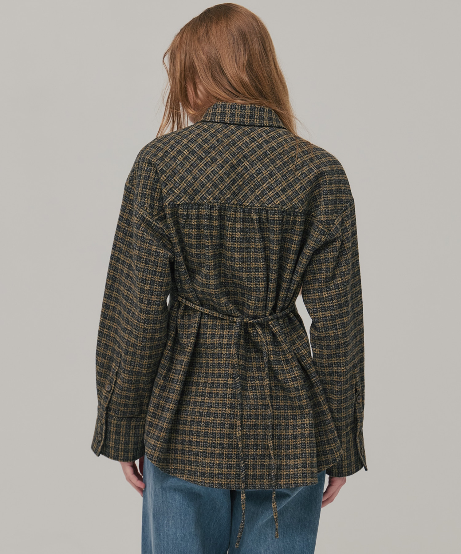 ソフトネルオーバーチェックシャツ