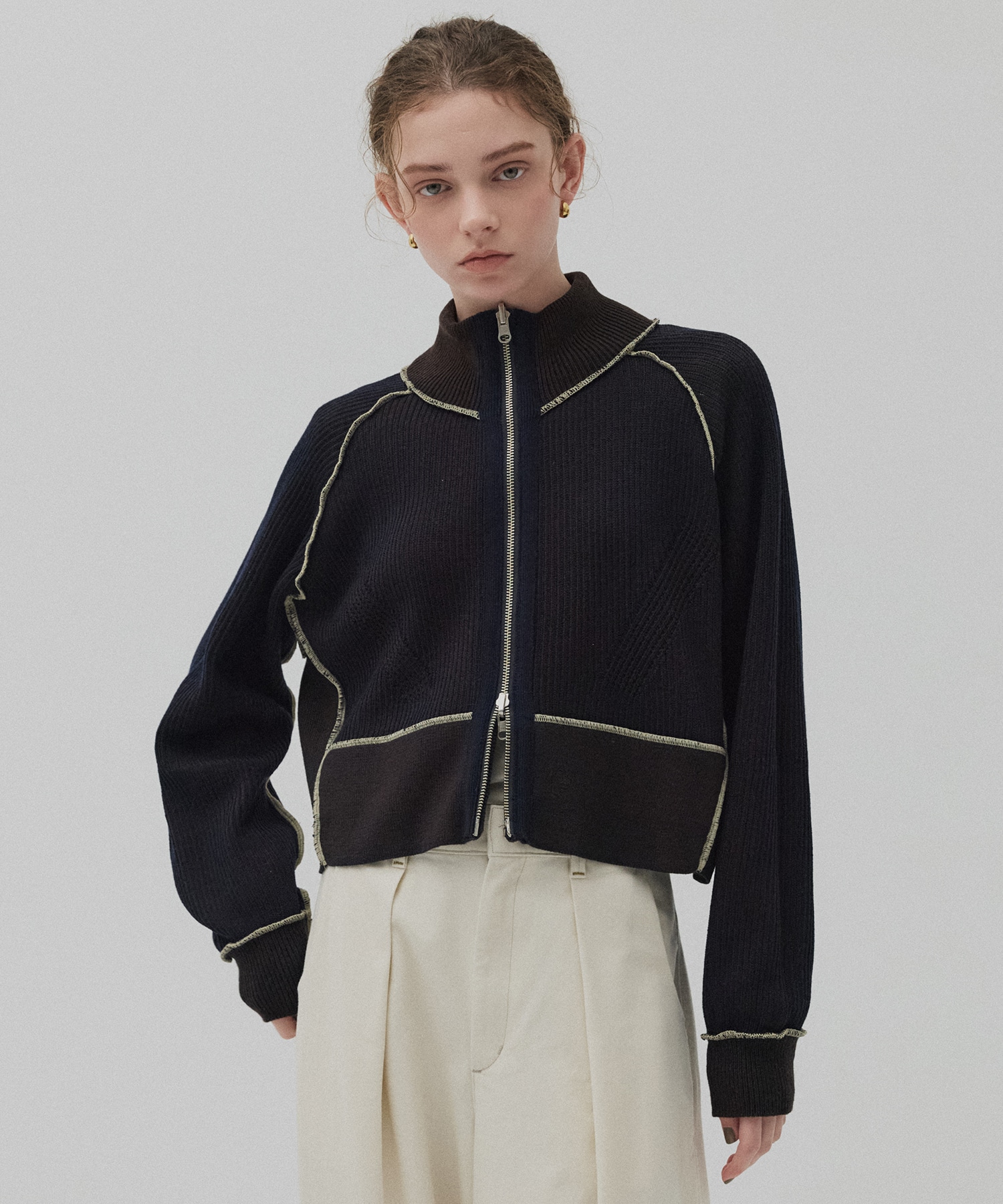 ダブルリブリバードライバーズニット