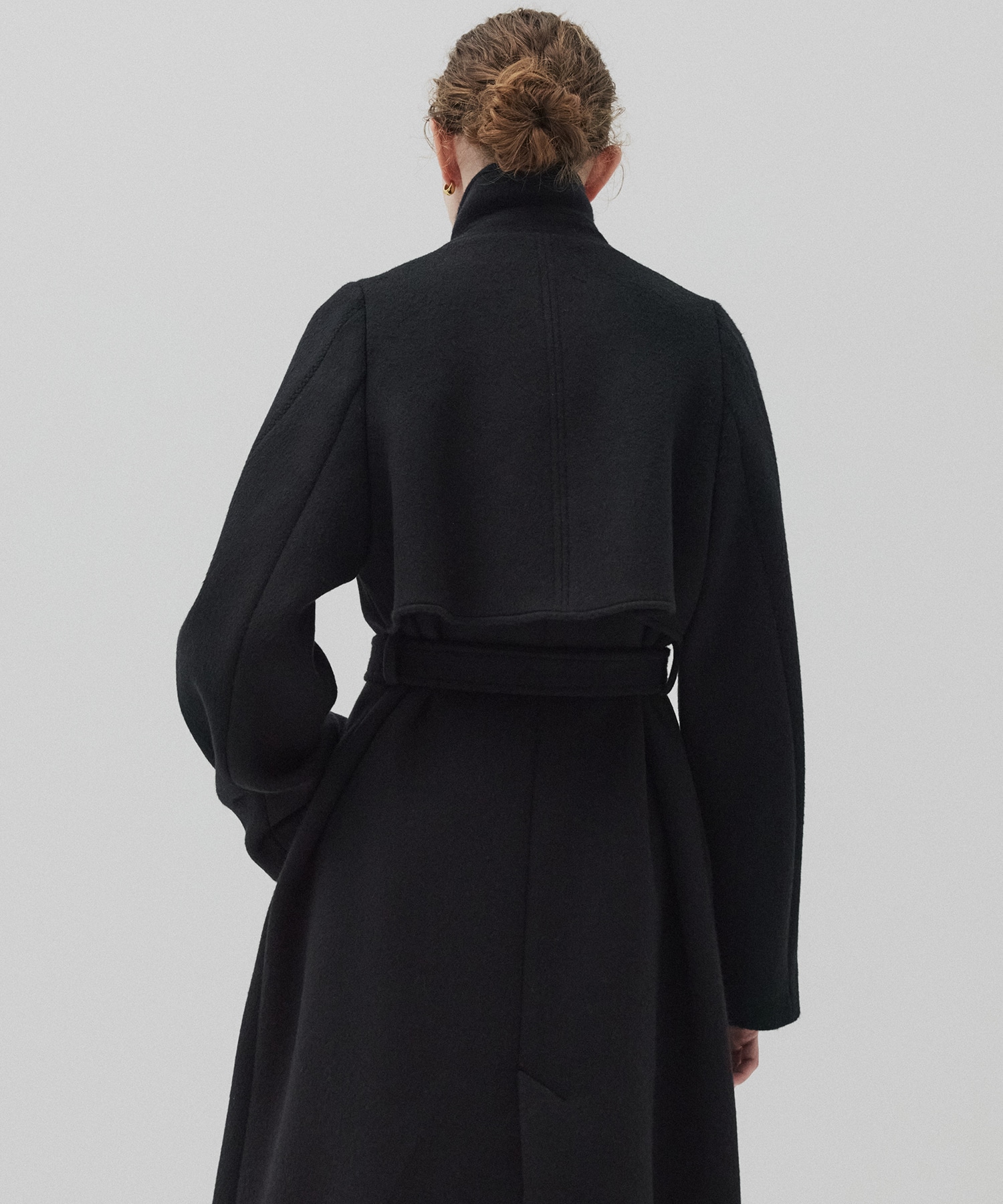 SUPER140アシメオーバーヨークコート