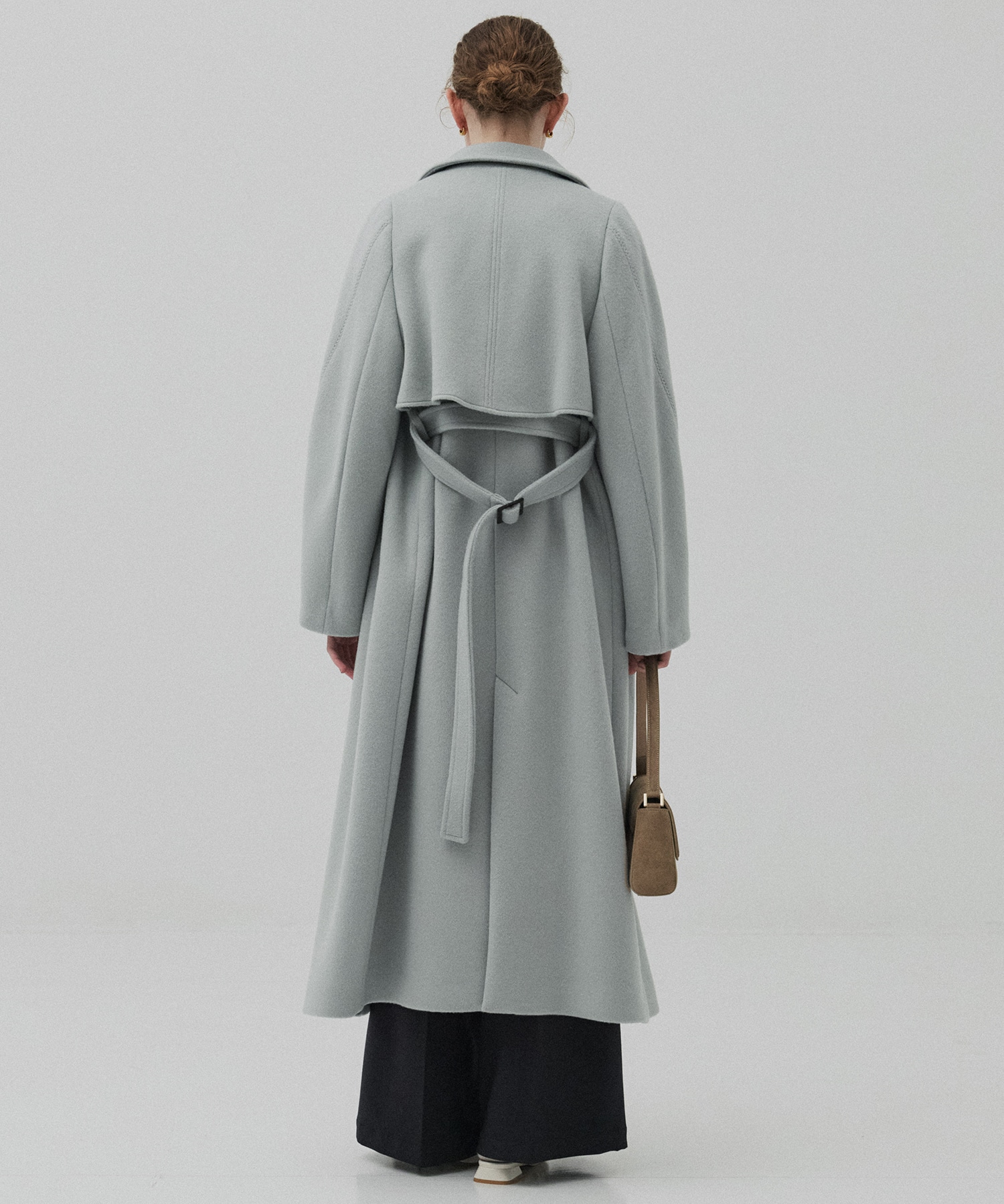 SUPER140アシメオーバーヨークコート