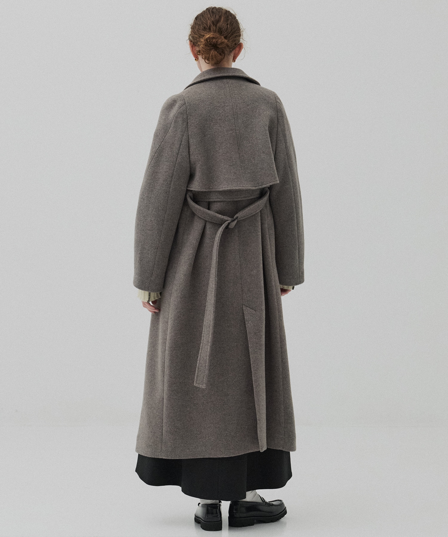 〈残りわずか〉LAMBSアシメオーバーヨークコート