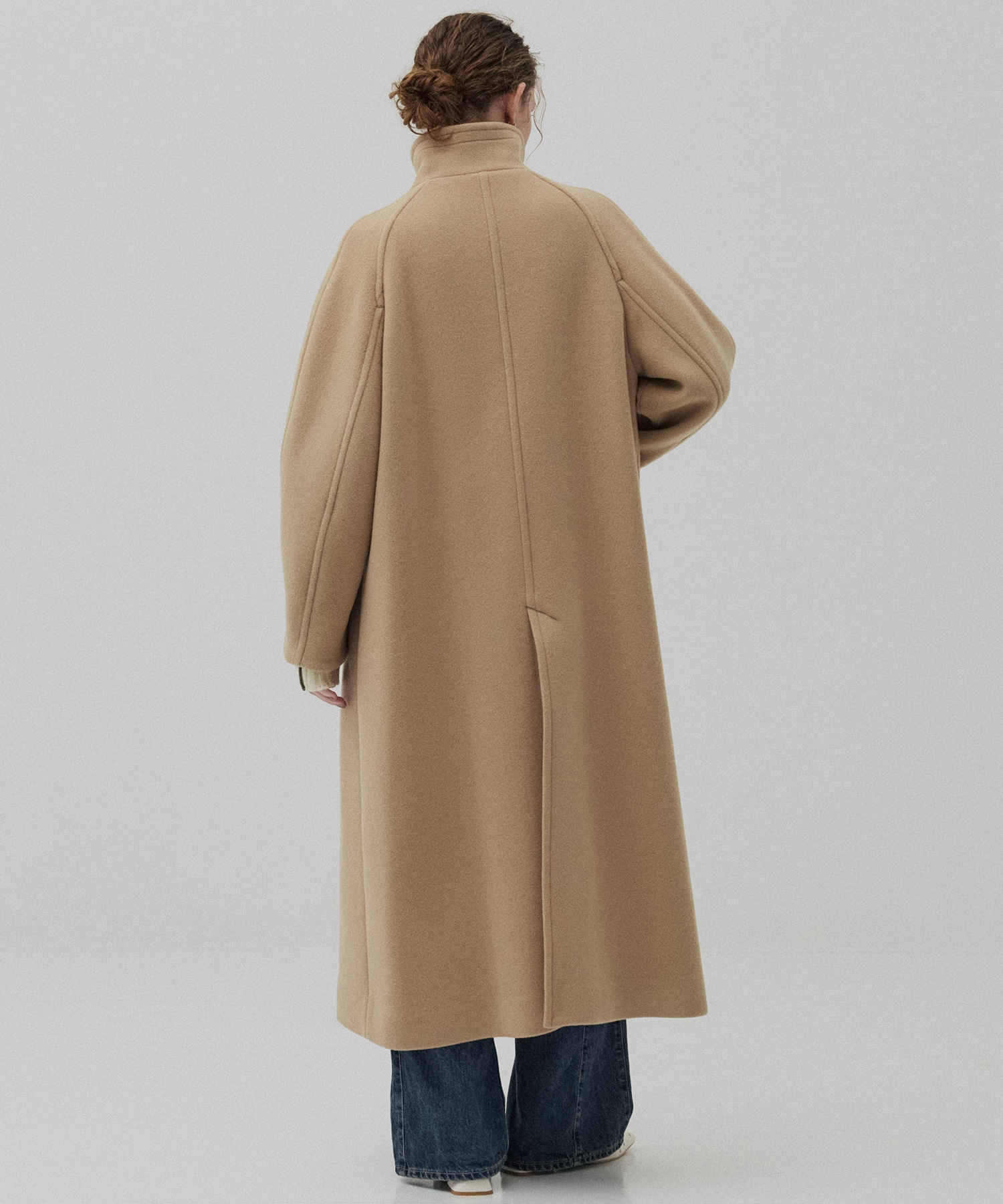 SUPER140スタンドカラーコート