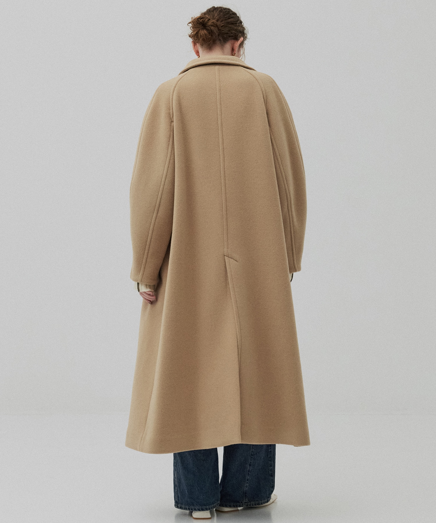 SUPER140スタンドカラーコート