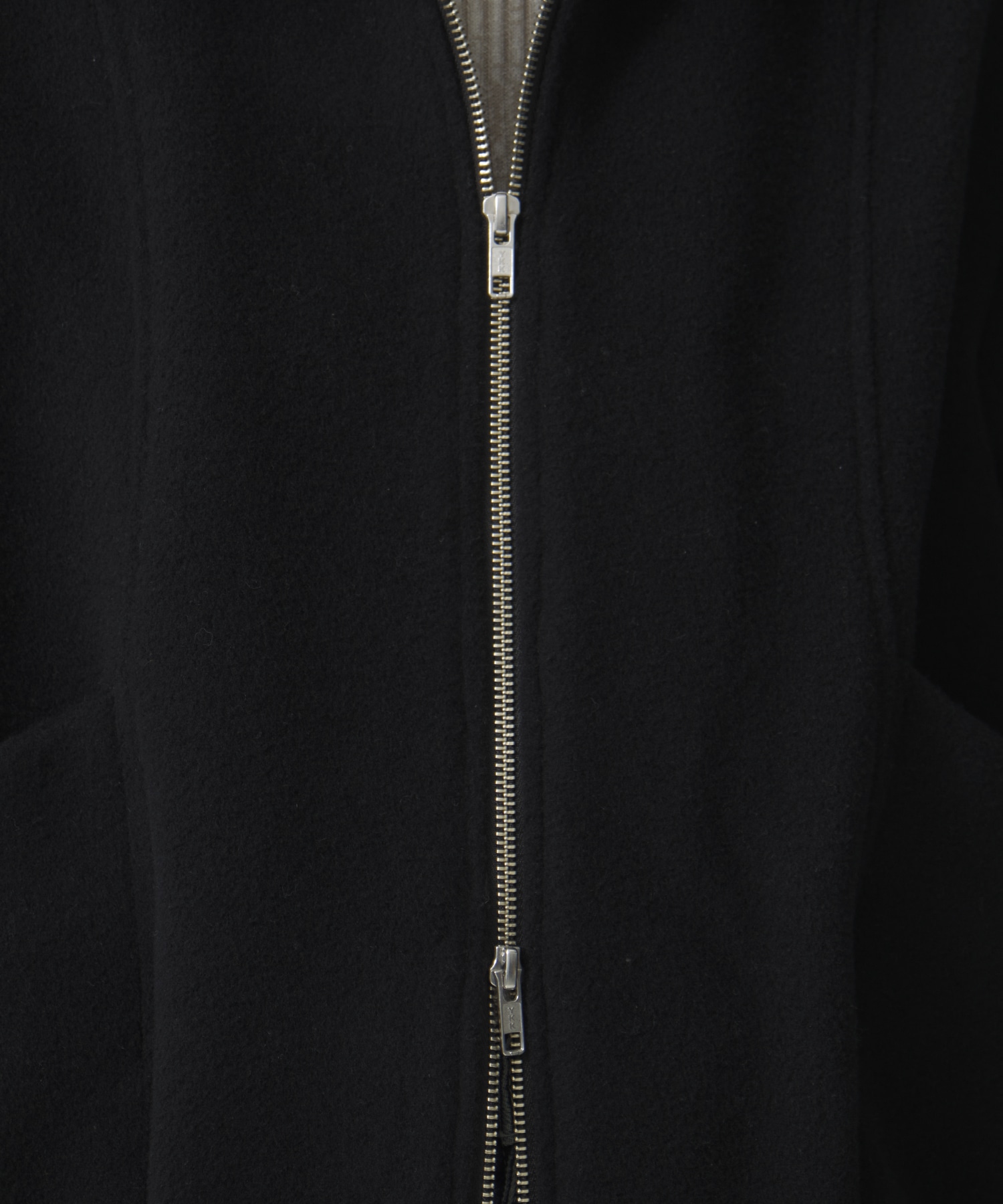 ウールジップタックショートコート