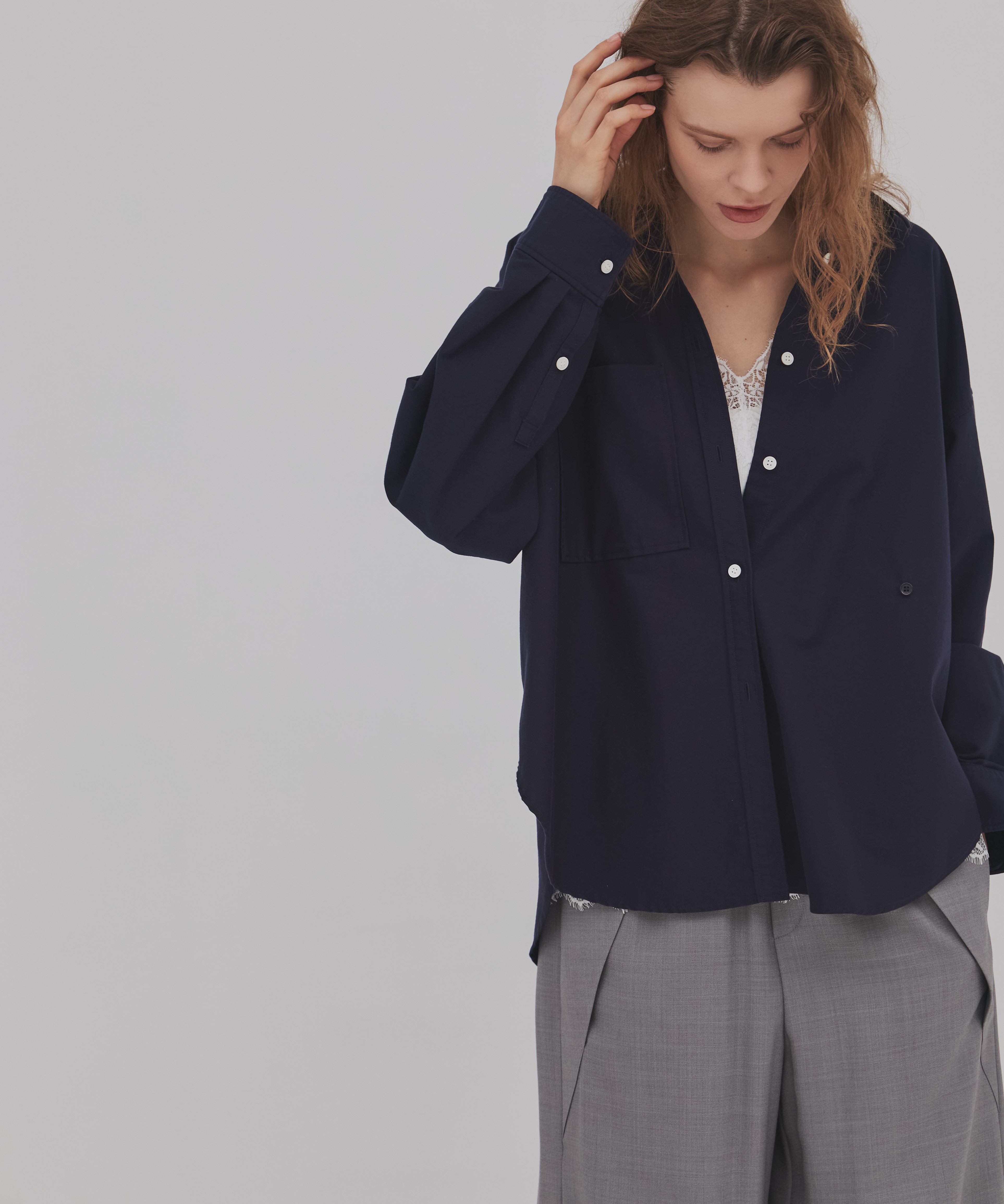 【再入荷】ウォッシュドオックスシャツ