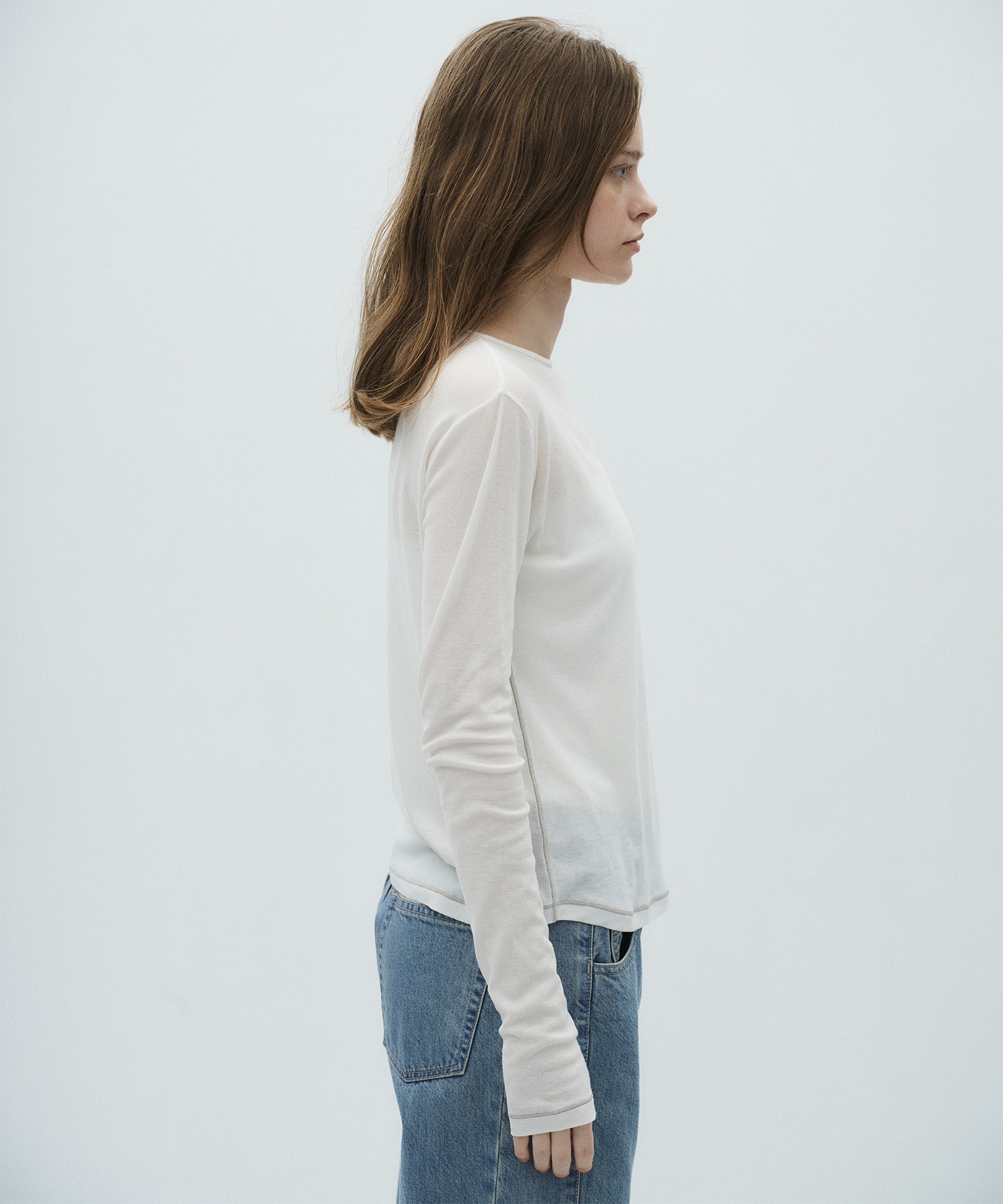 ミニマルコットンシアーTOP