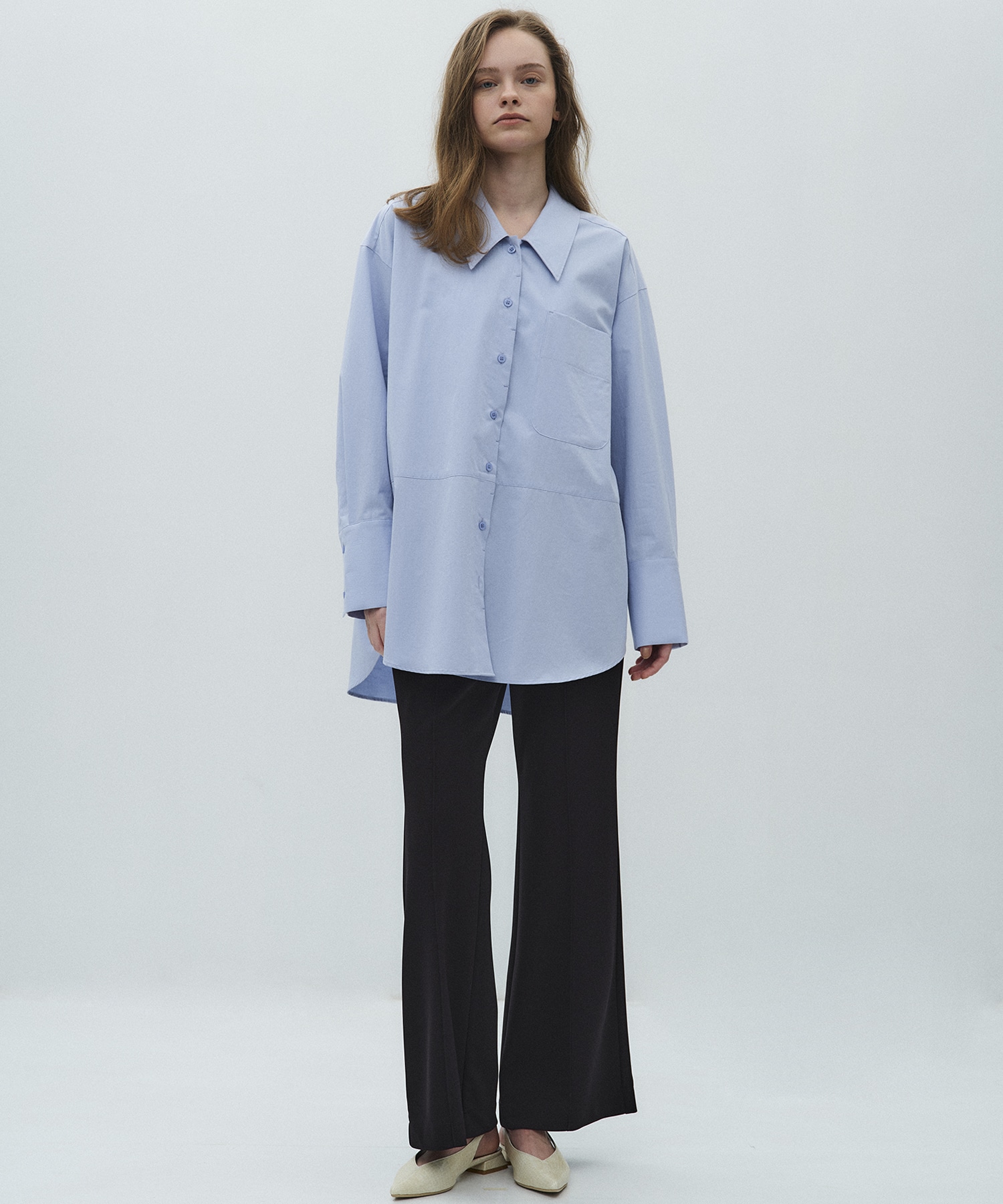 ストレッチハイライズフレアパンツ