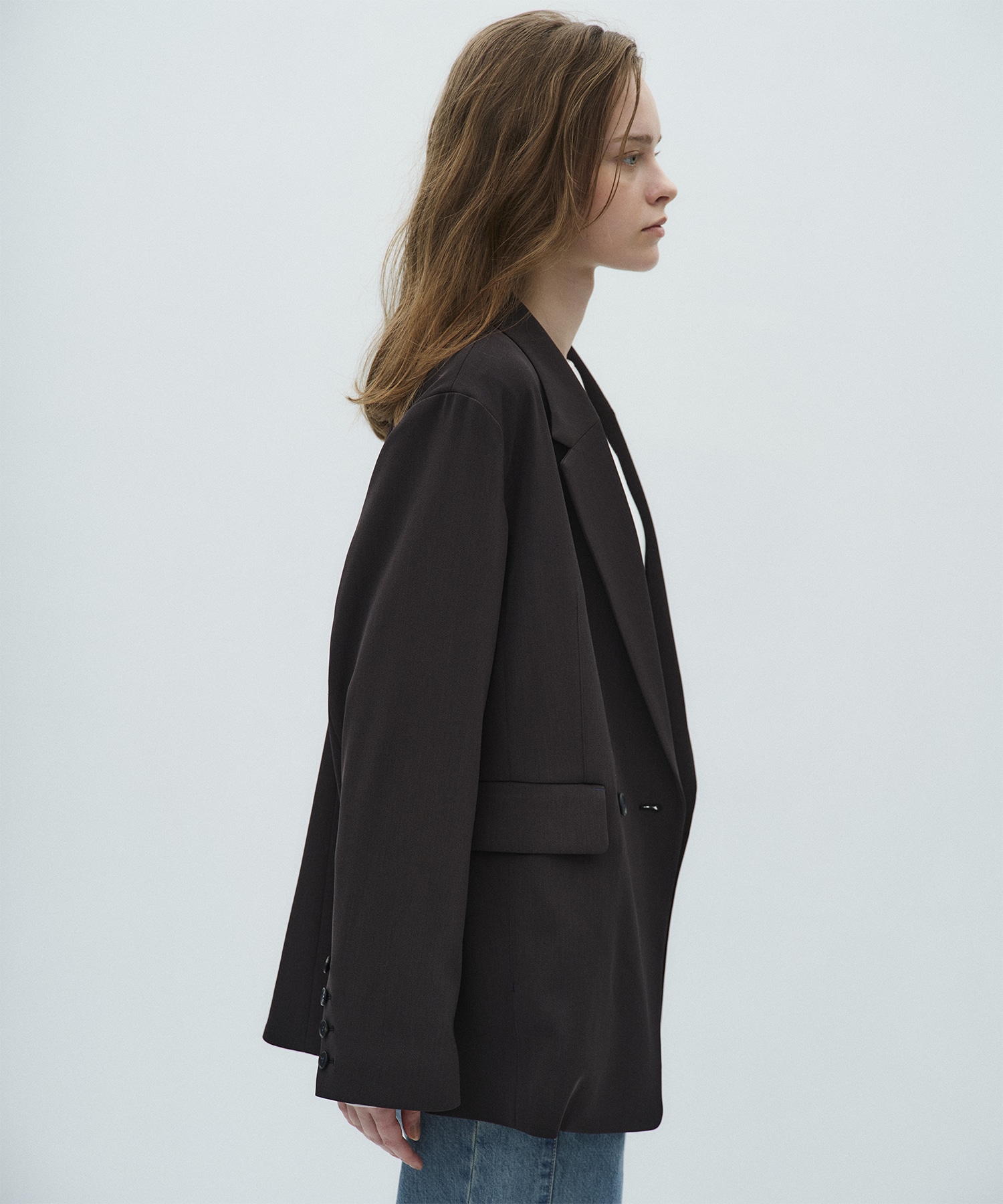 シルキーツイルダブルジャケット