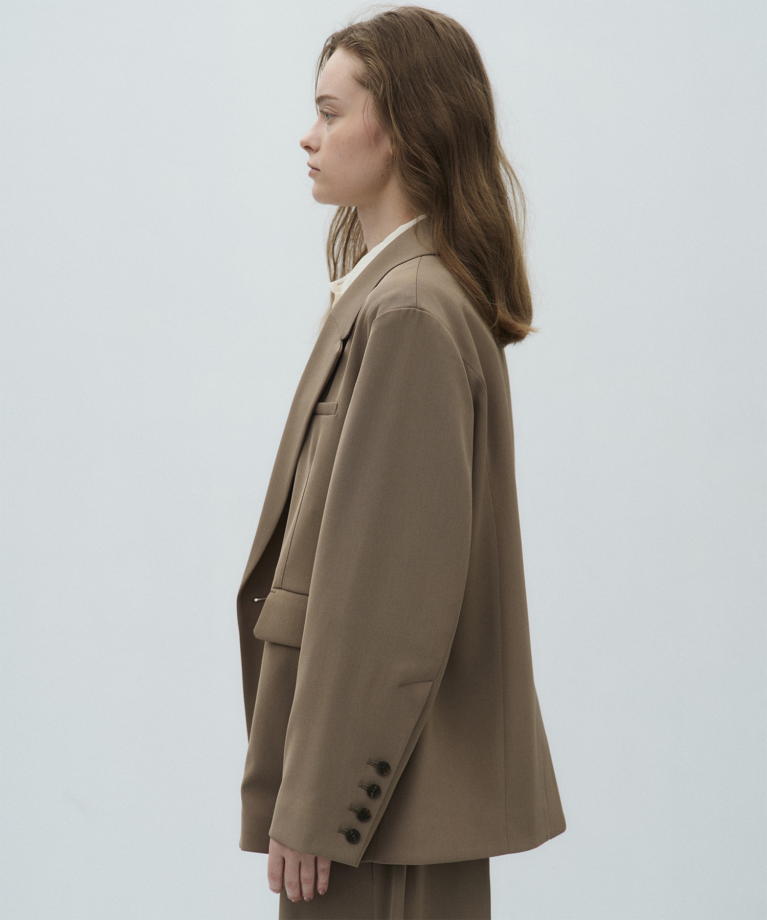 シルキーツイルダブルジャケット