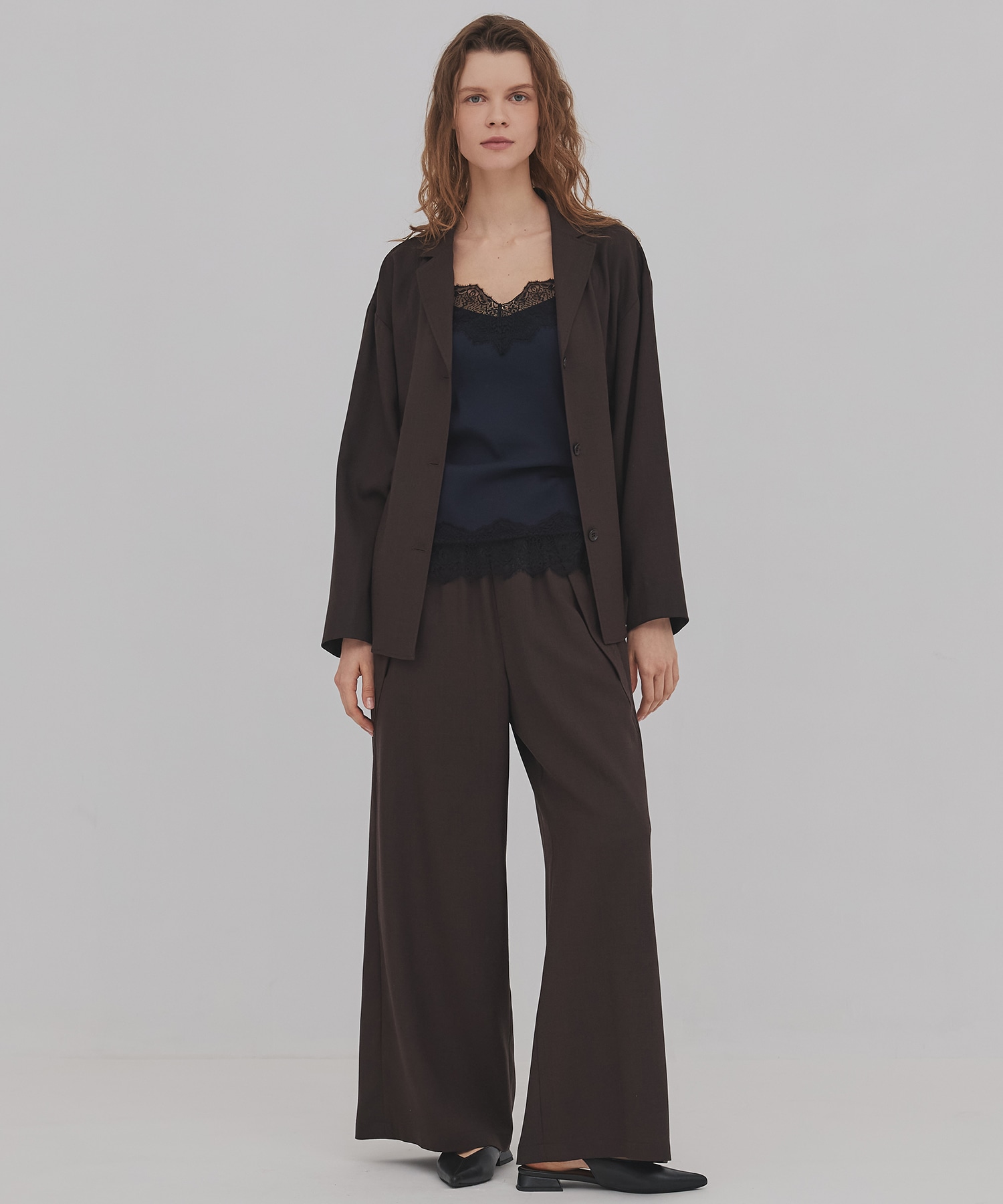 ウールジョーゼットジャケット