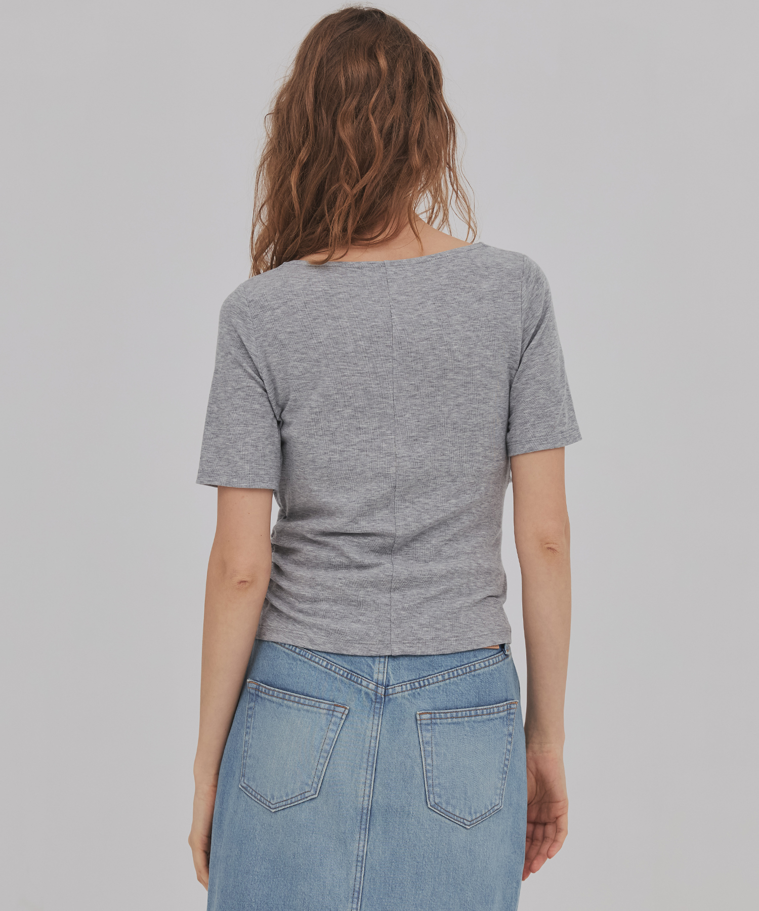 ドレープハープスリーブトップ