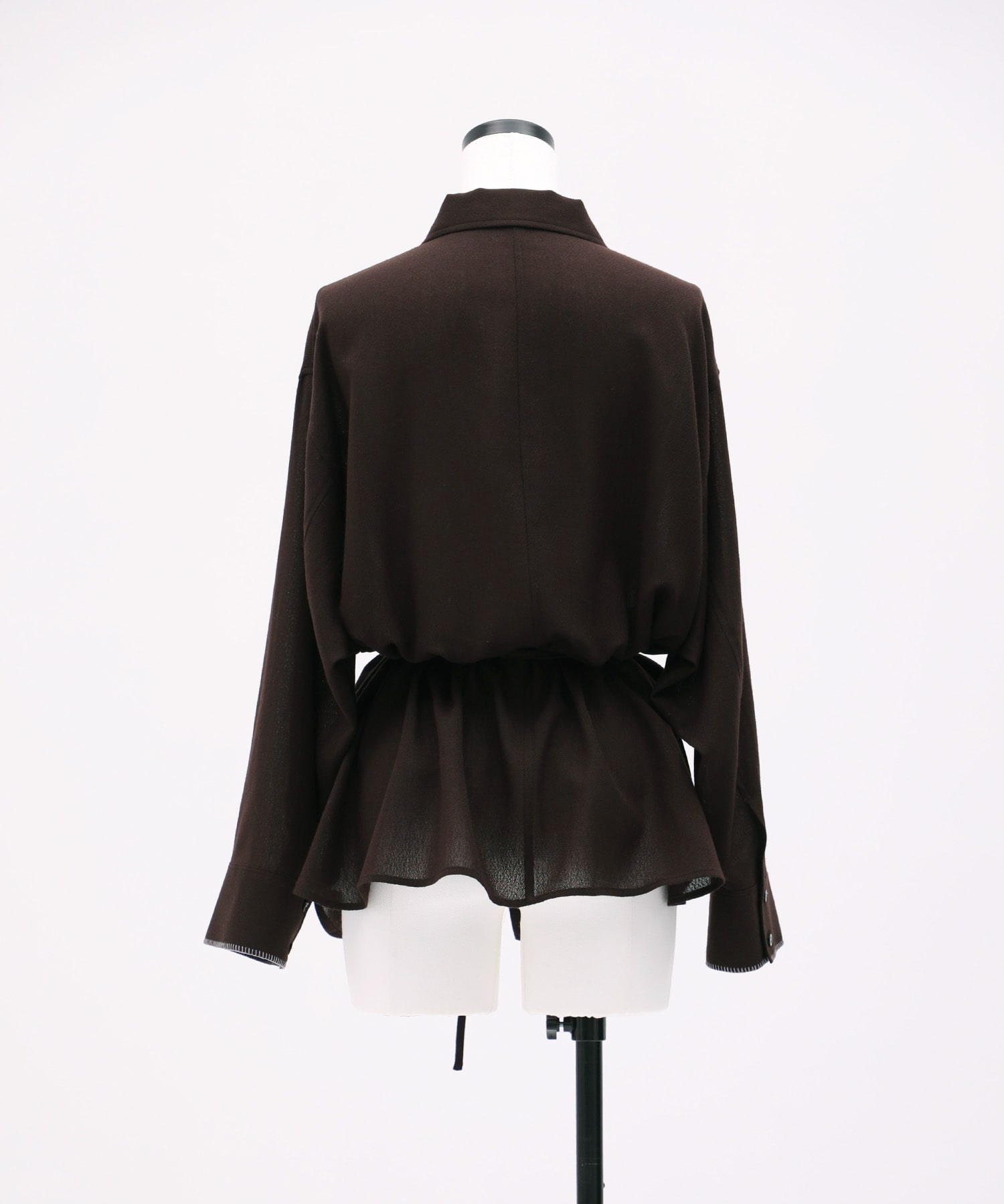 ウールガーゼカシュクールシャツ