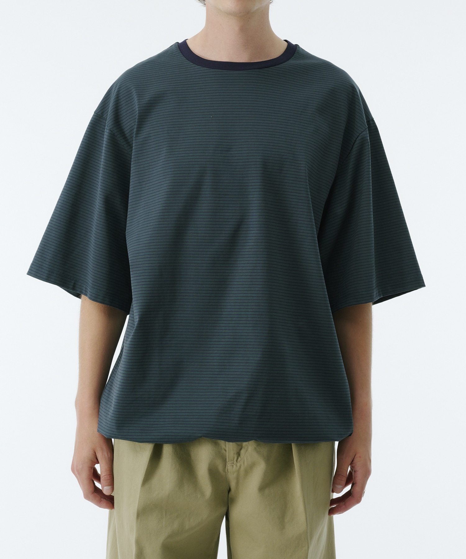 ビューティーコットンコードボーダーTEE
